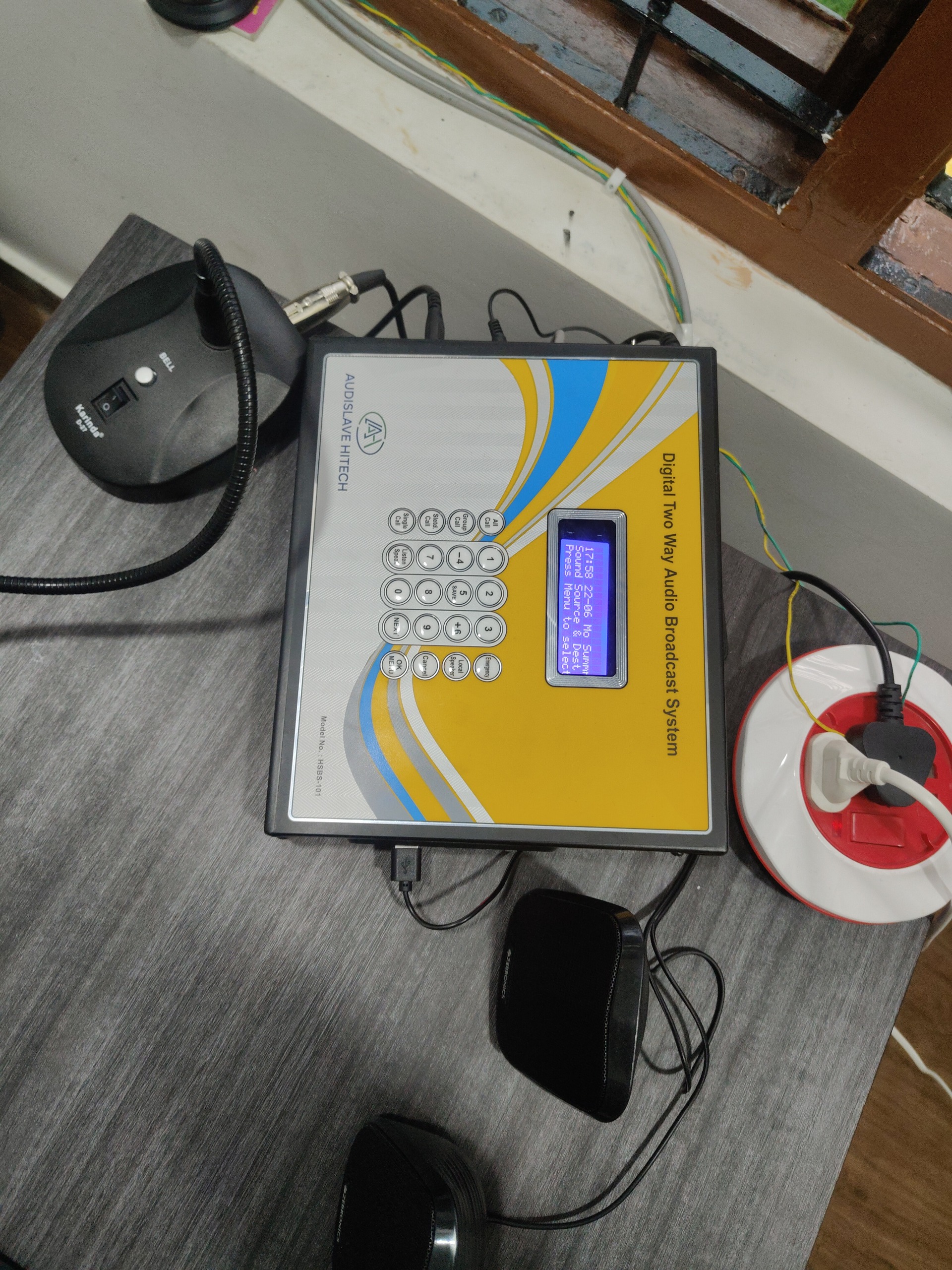 Two-way Audio Broadcast installation proof in Sangeeth Nagar Kukatpally Hyderabad by WeSet