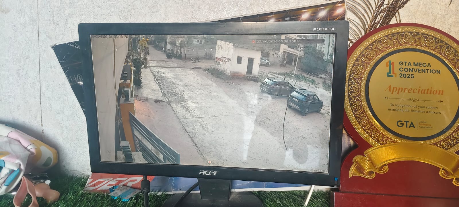 CCTV installation proof in Gandi Maisama Hyderabad by WeSet with CP Plus