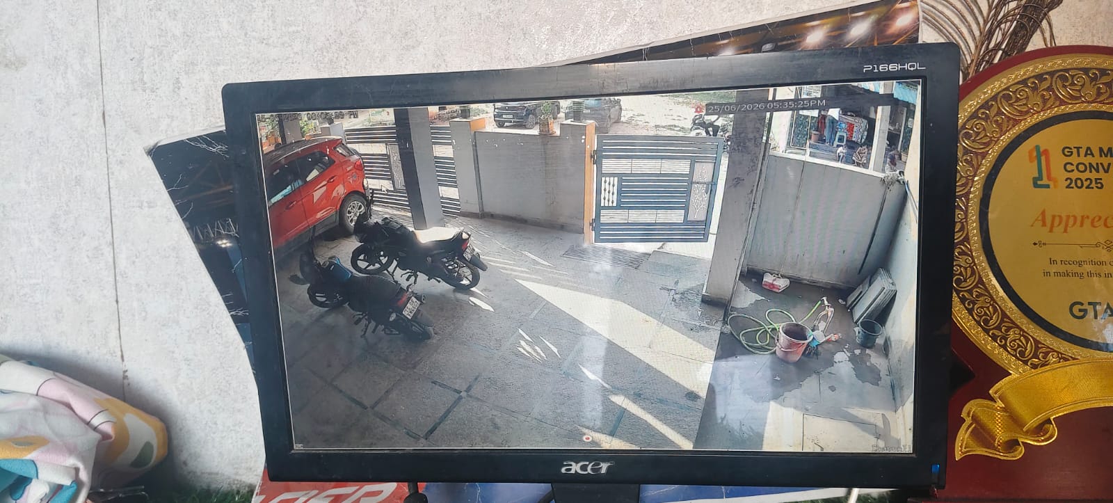 CCTV installation proof in Gandi Maisama Hyderabad by WeSet with CP Plus