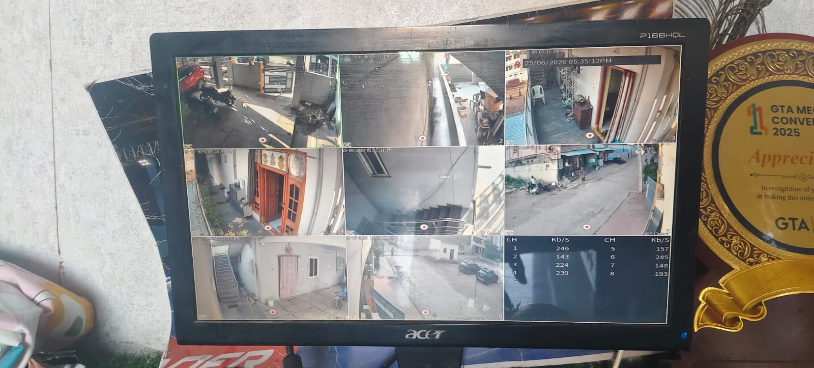CCTV installation proof in Gandi Maisama Hyderabad by WeSet with CP Plus