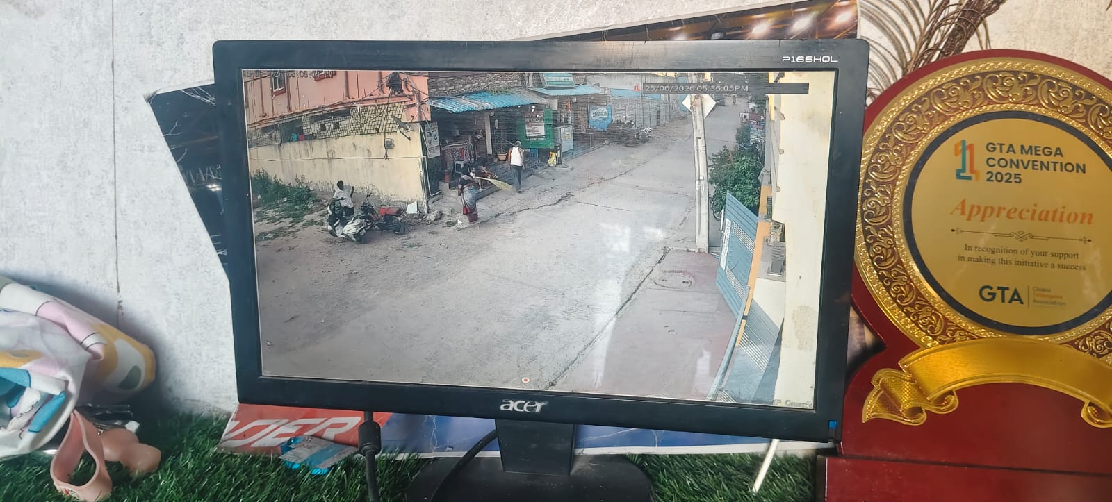 CCTV installation proof in Gandi Maisama Hyderabad by WeSet with CP Plus