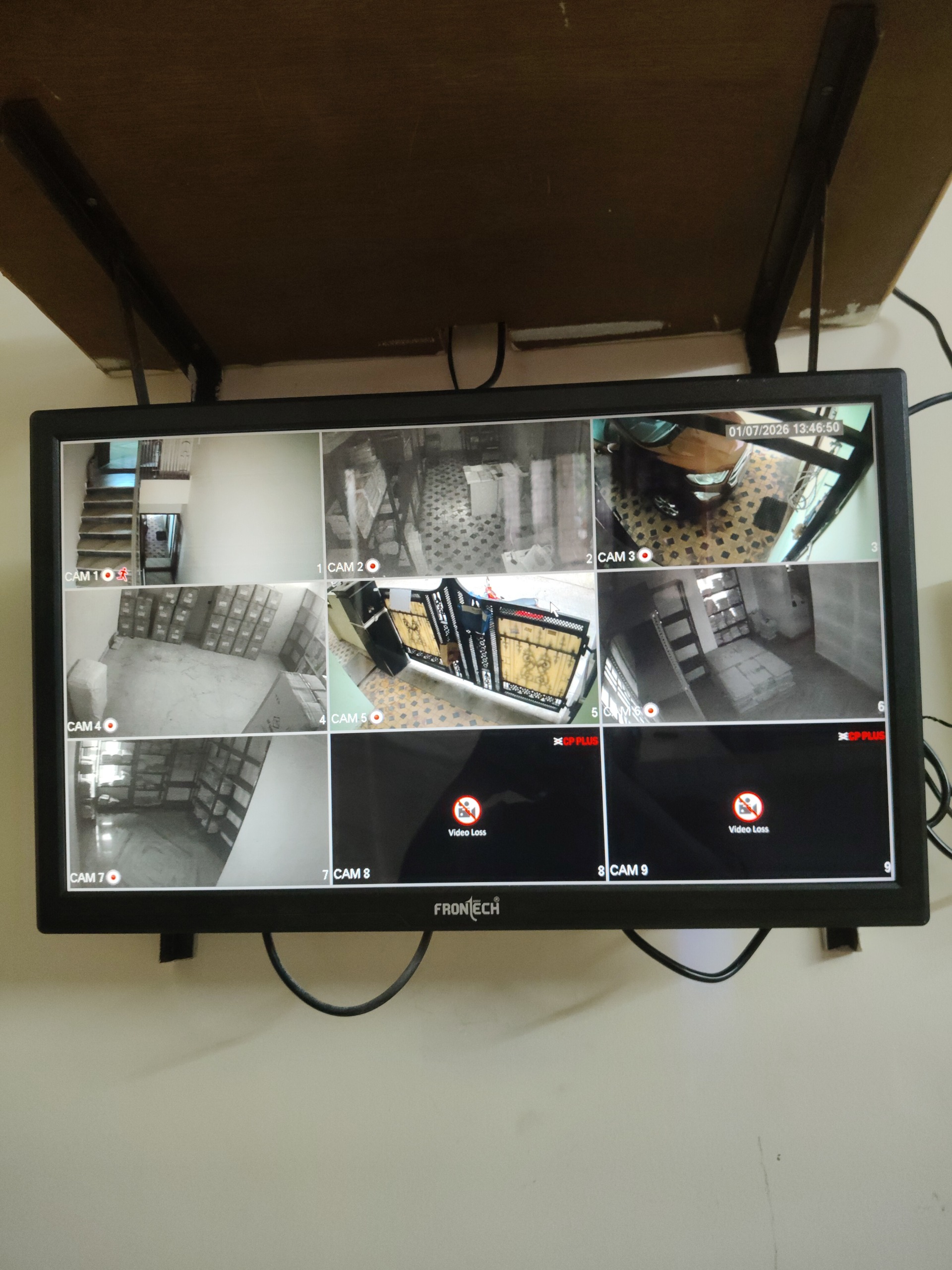 CCTV installation proof in Habsiguda Hyderabad by WeSet