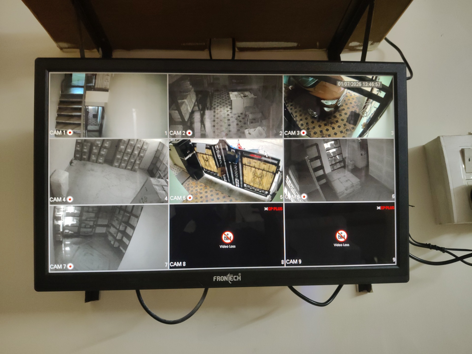 CCTV installation proof in Habsiguda Hyderabad by WeSet
