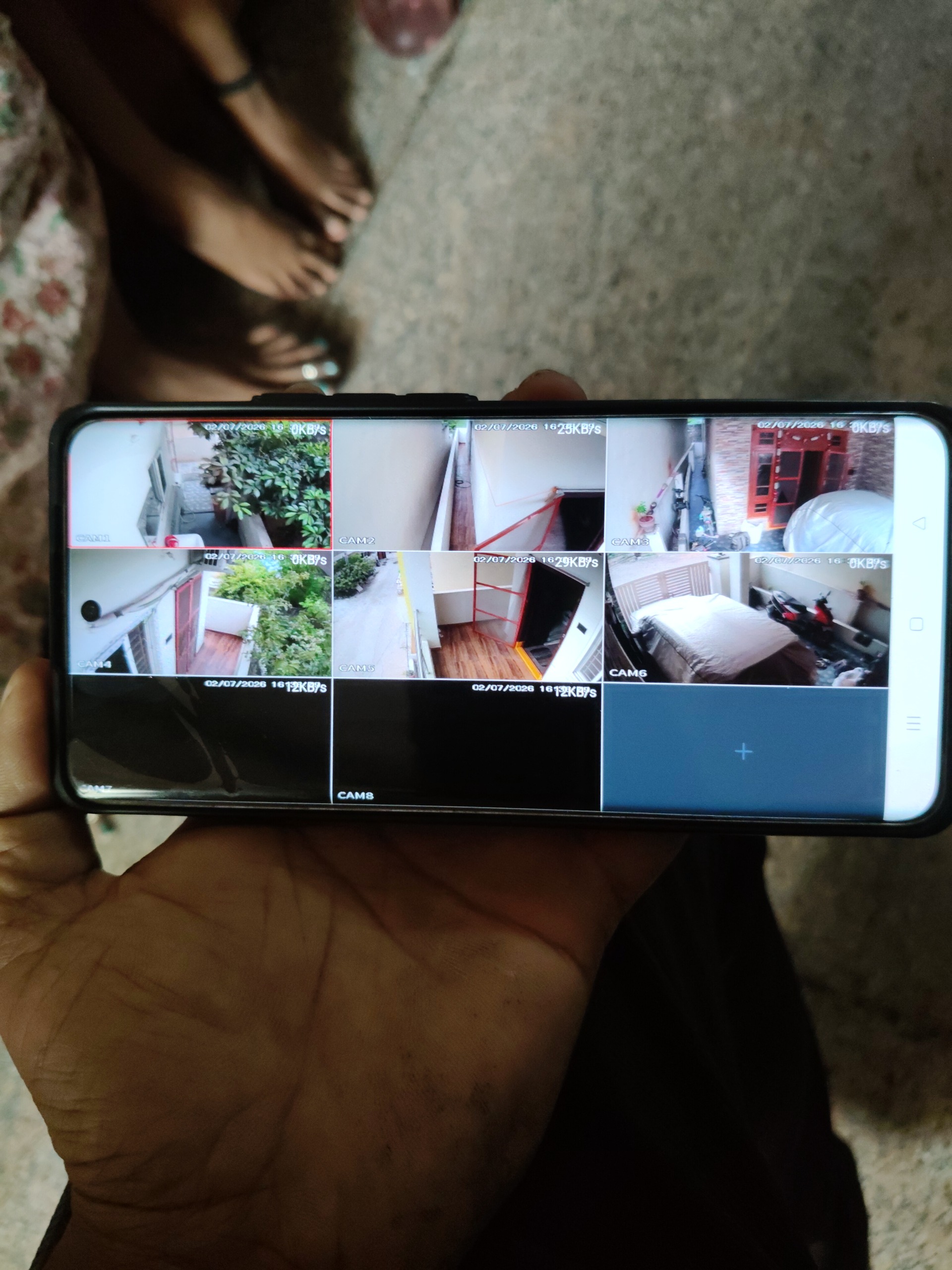 CCTV installation proof in Dhatu Nagar Karmanghat Hyderabad by WeSet with CP Plus