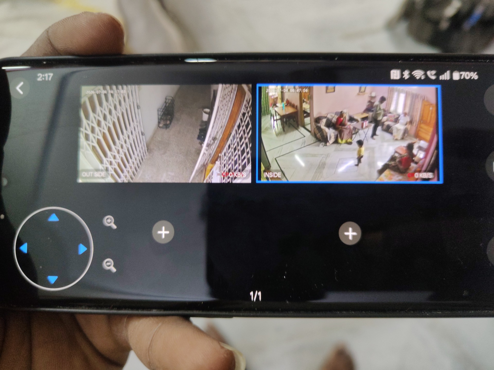 CCTV installation proof in Saidabad Hyderabad by WeSet
