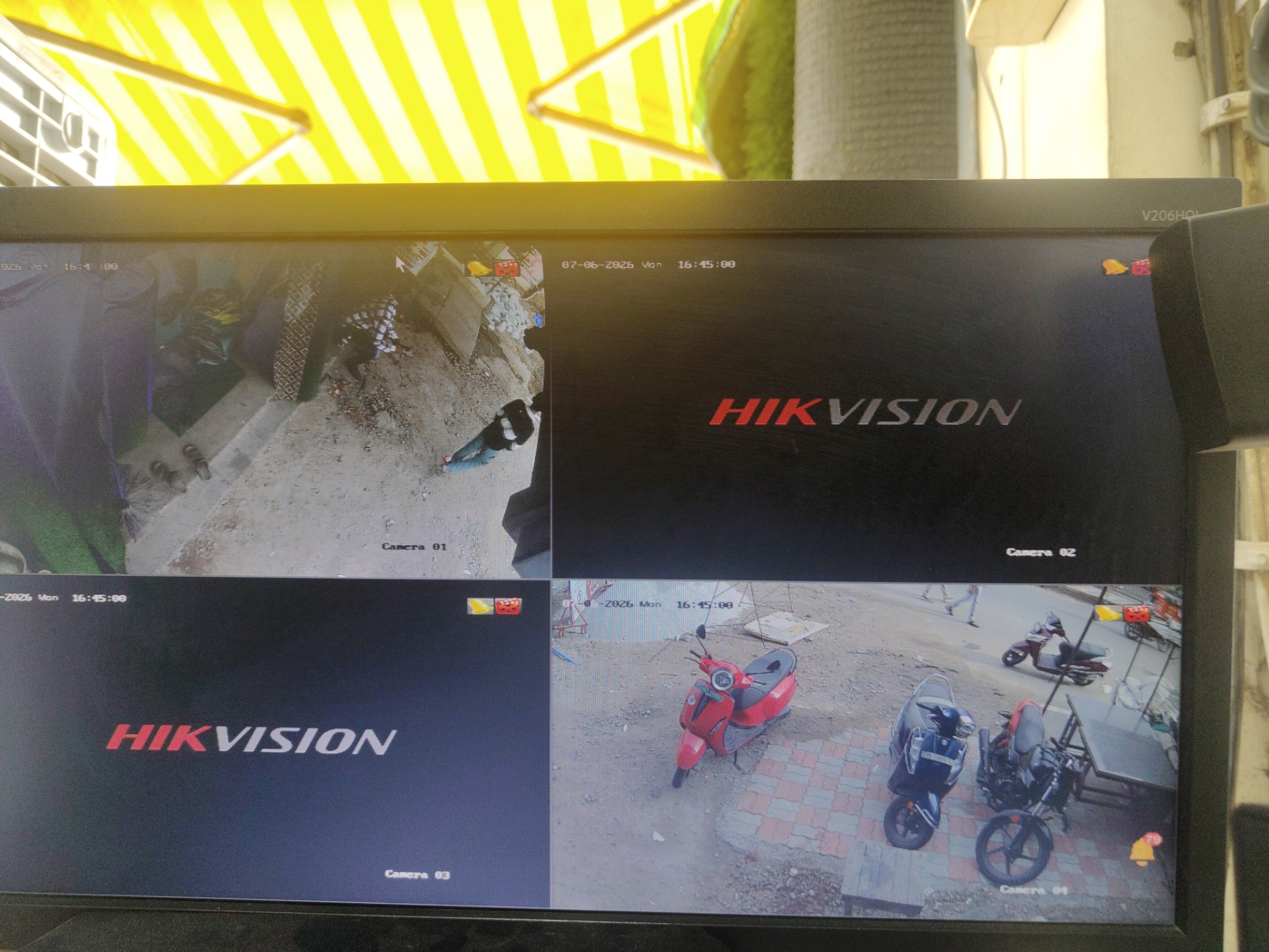 CCTV repair proof in Chintalkunta Hyderabad by WeSet