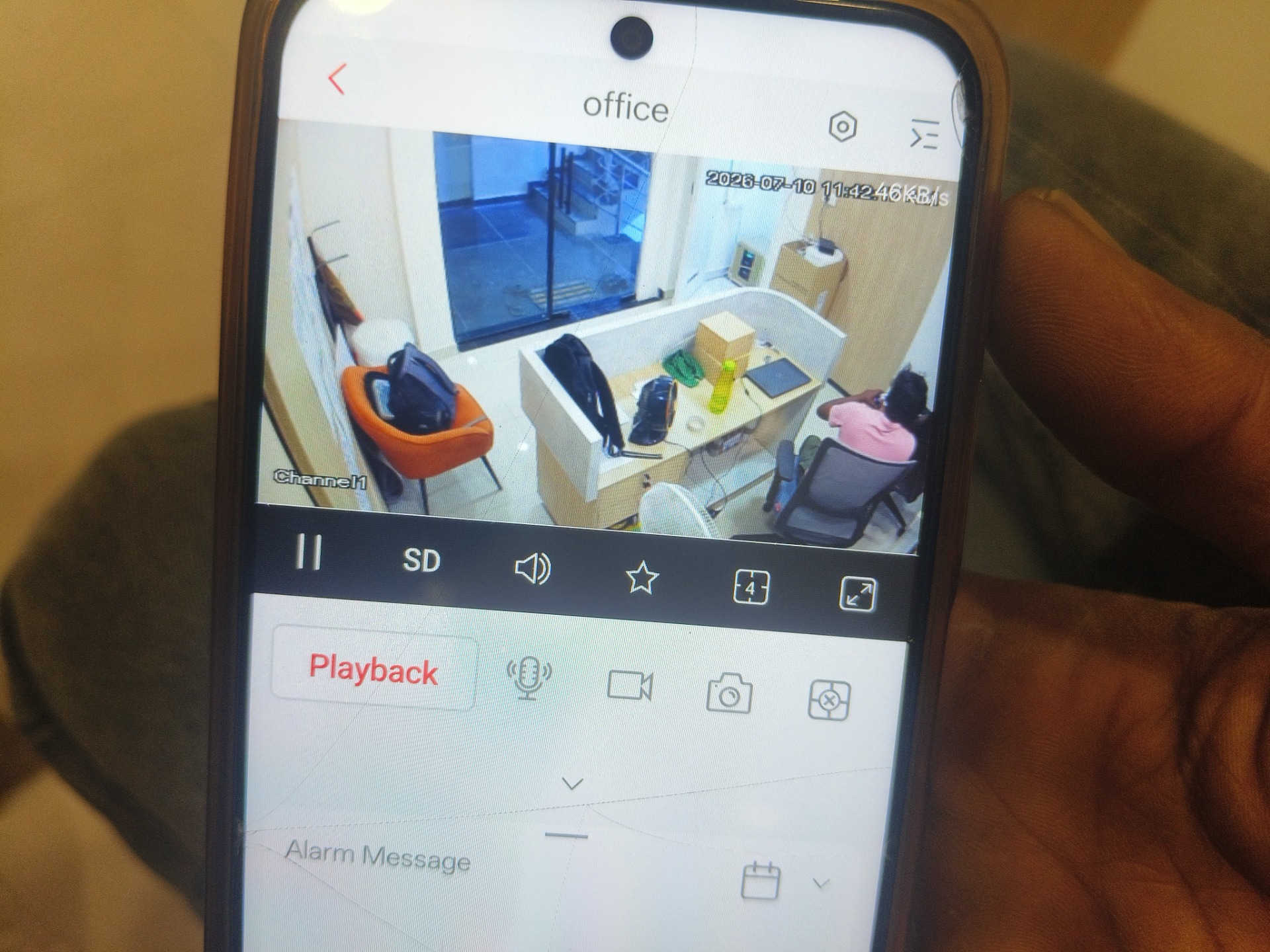 CCTV repair proof in Manikonda Hyderabad by WeSet