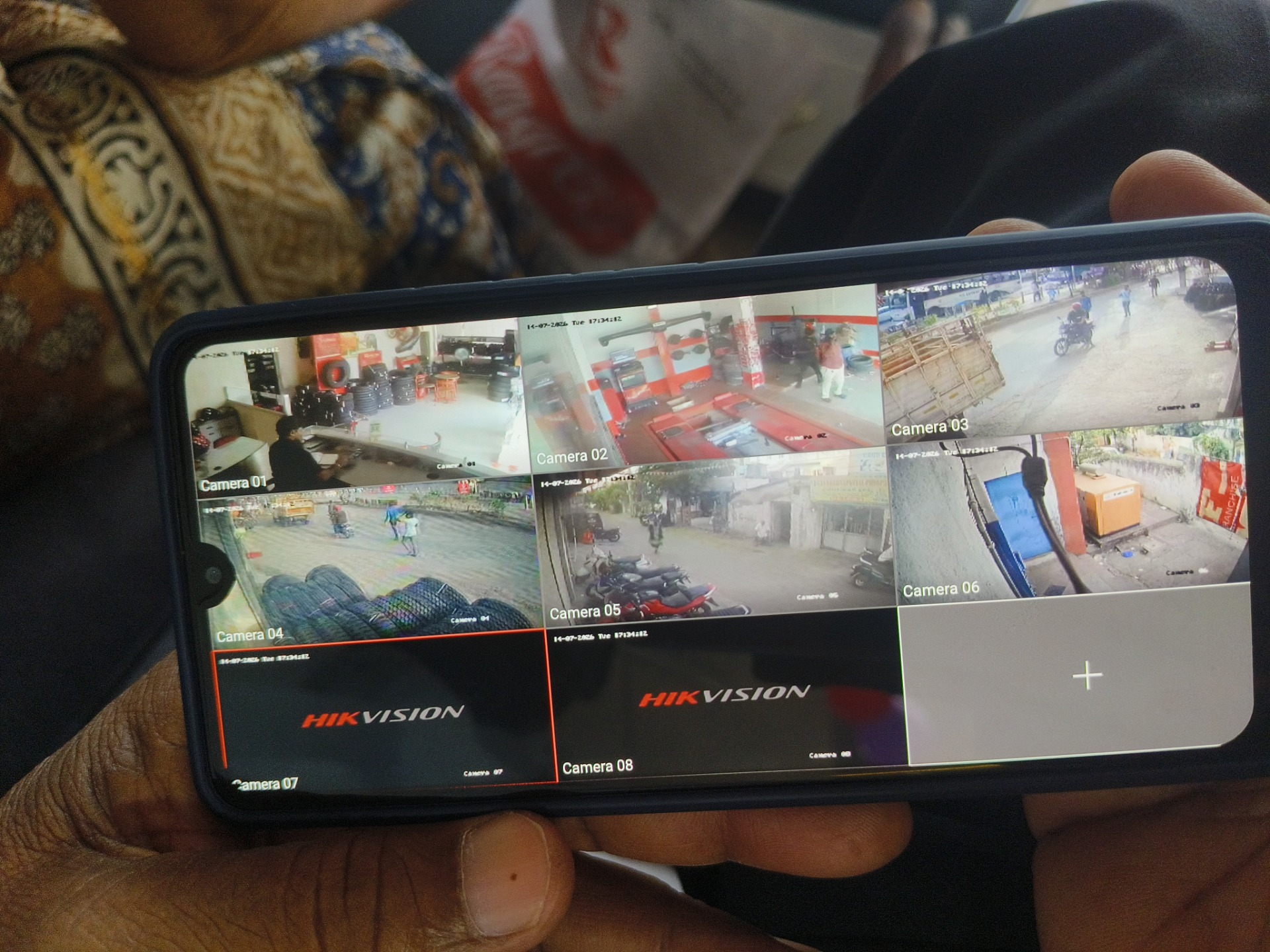 CCTV repair proof in Narayan Puri Colony Hyderabad by WeSet