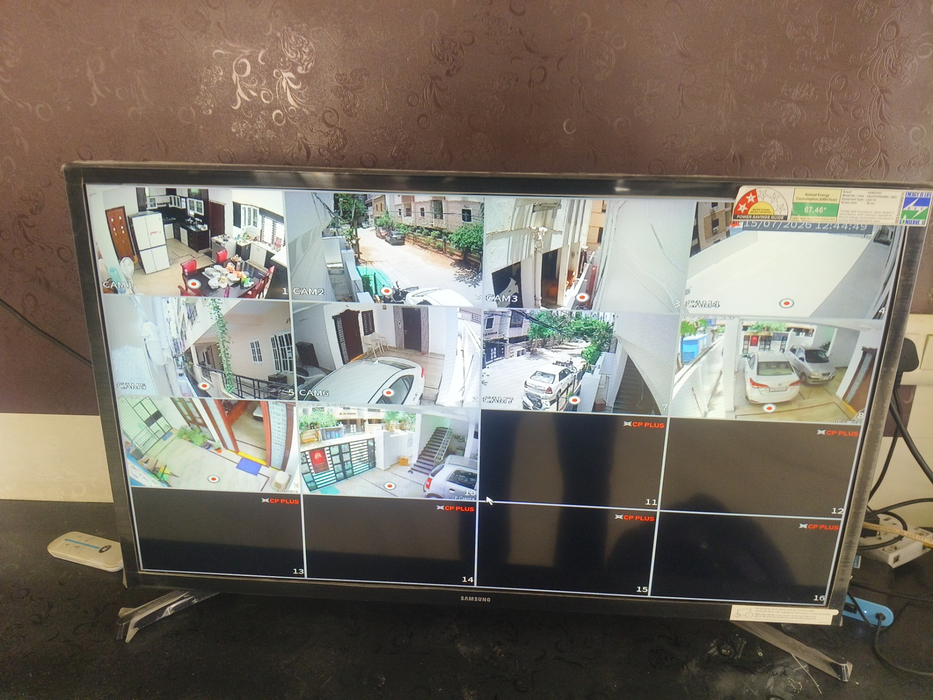 CCTV installation proof in Manikonda Hyderabad by WeSet with CP Plus