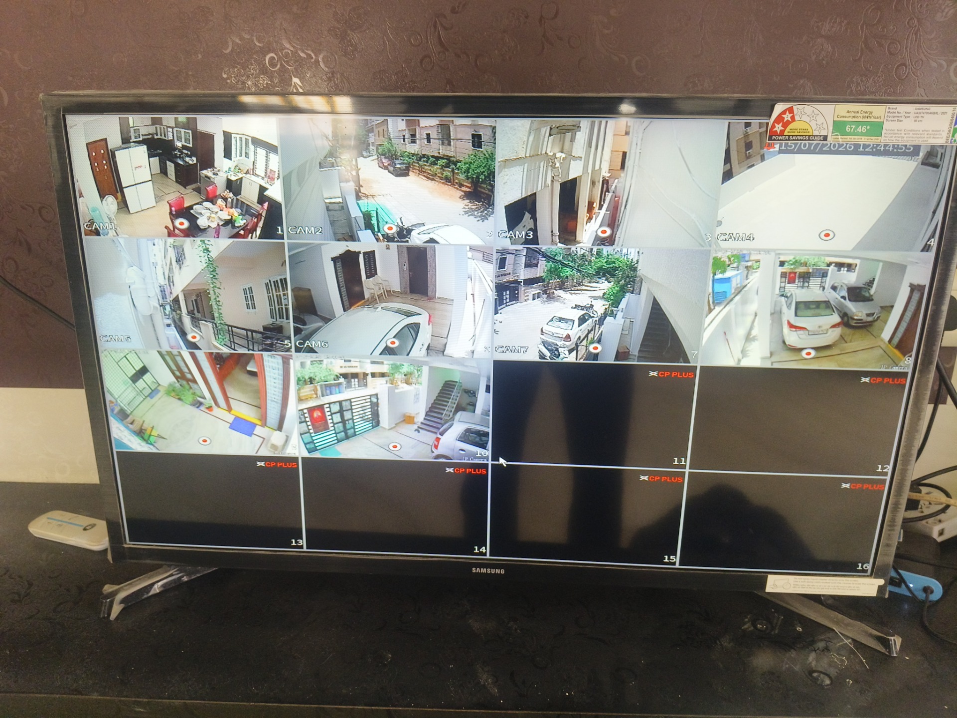 CCTV installation proof in Manikonda Hyderabad by WeSet with CP Plus
