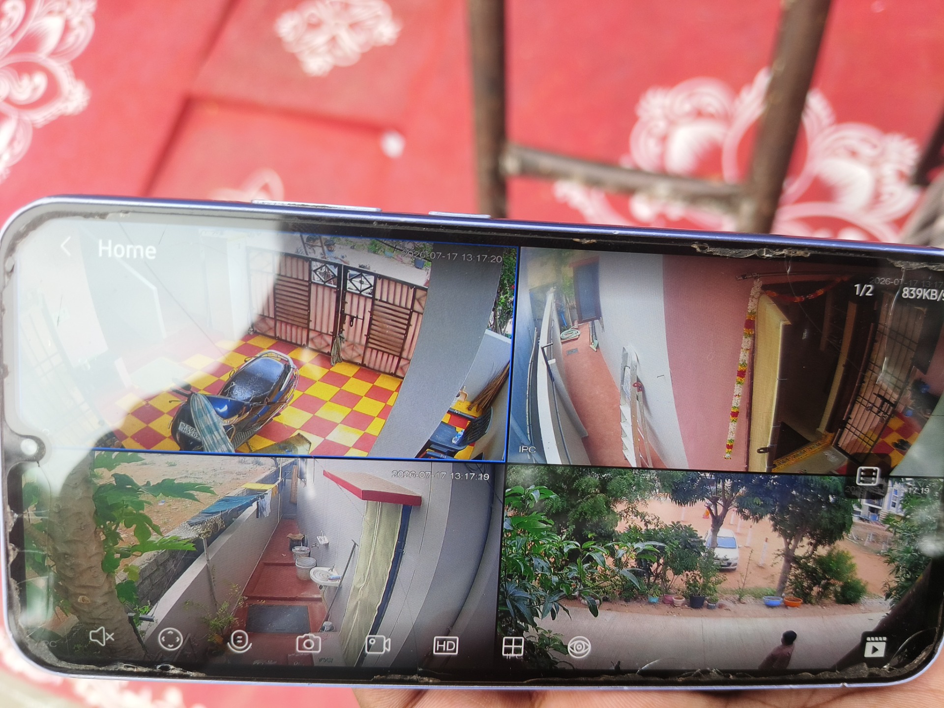 CCTV repair proof in Turkayamjal Hyderabad by WeSet