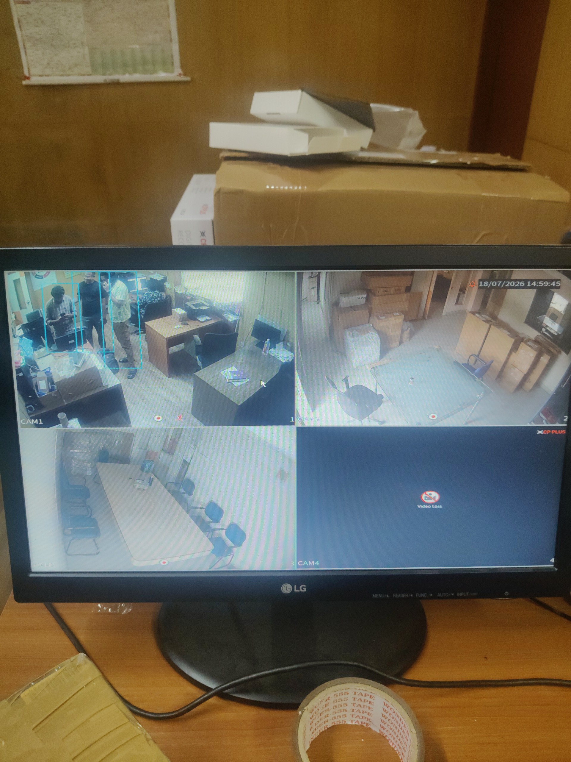 CCTV installation proof in Secunderabad Hyderabad by WeSet with CP Plus