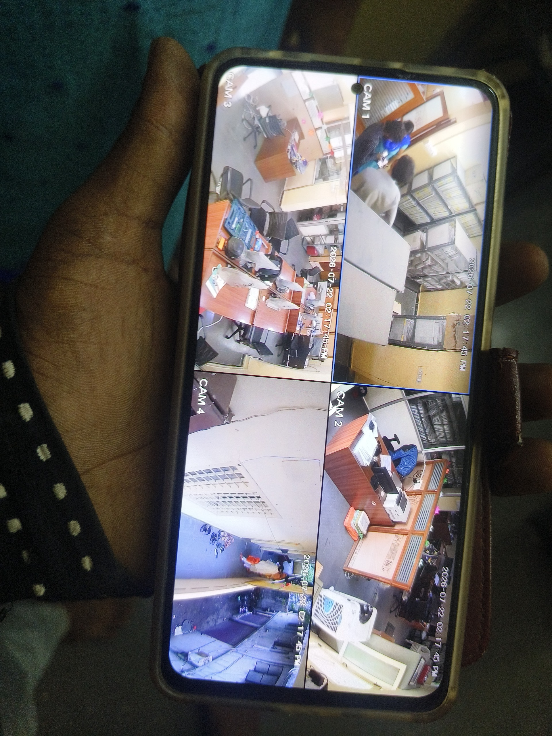 CCTV installation proof in Tar Bund Hyderabad by WeSet with CP Plus