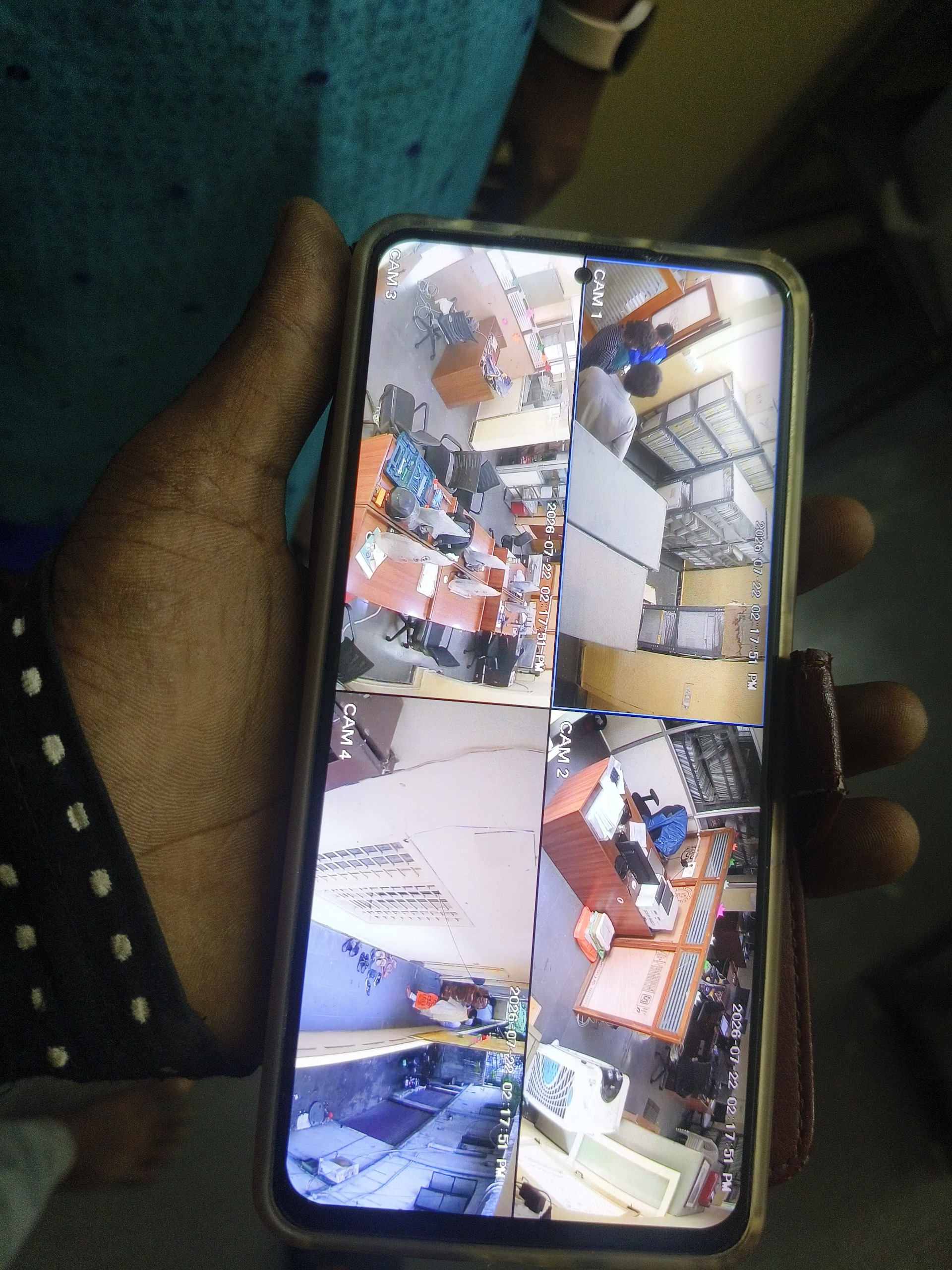CCTV installation proof in Tar Bund Hyderabad by WeSet with CP Plus