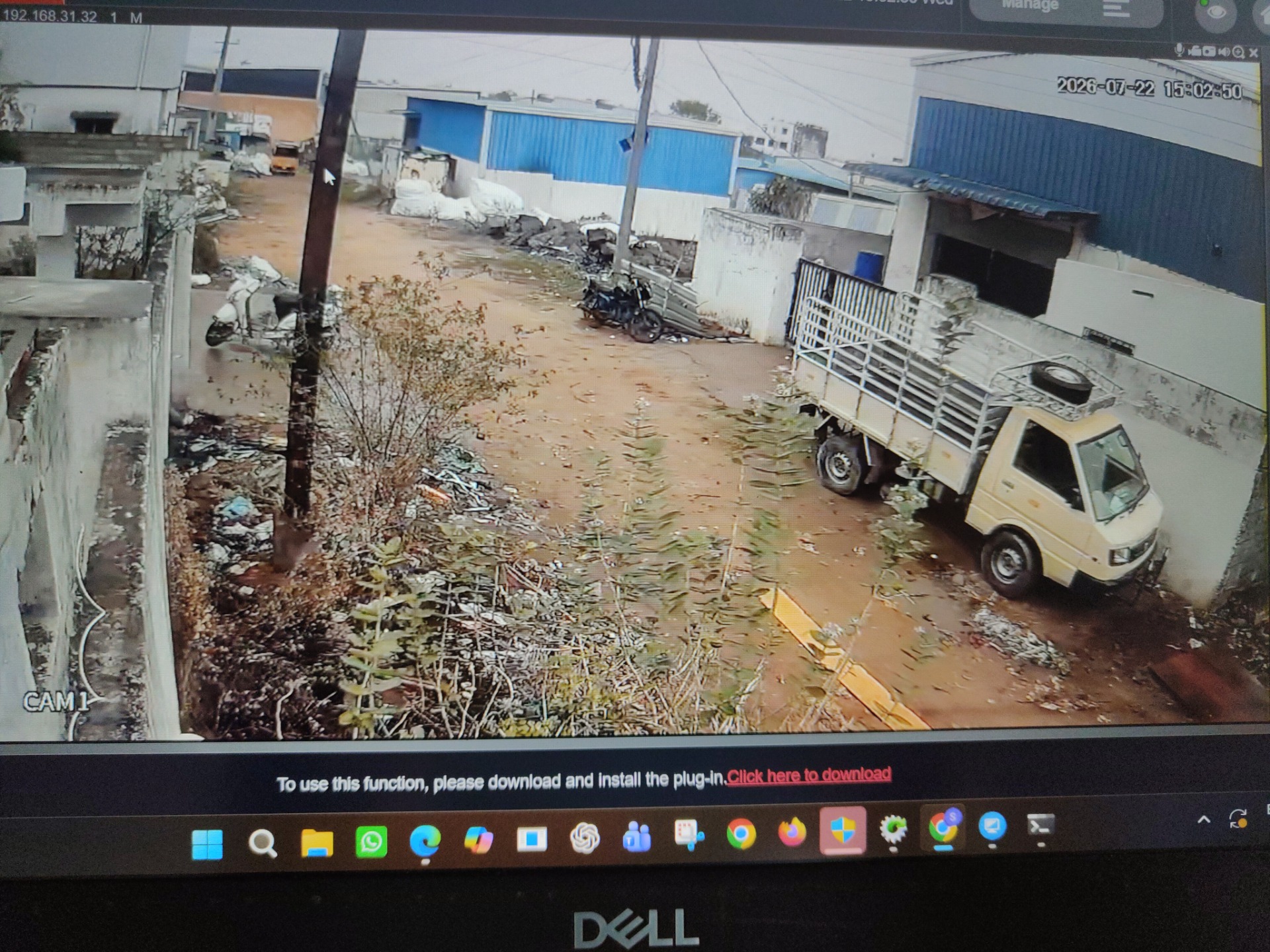 CCTV installation proof in Yapral Hyderabad by WeSet with CP Plus