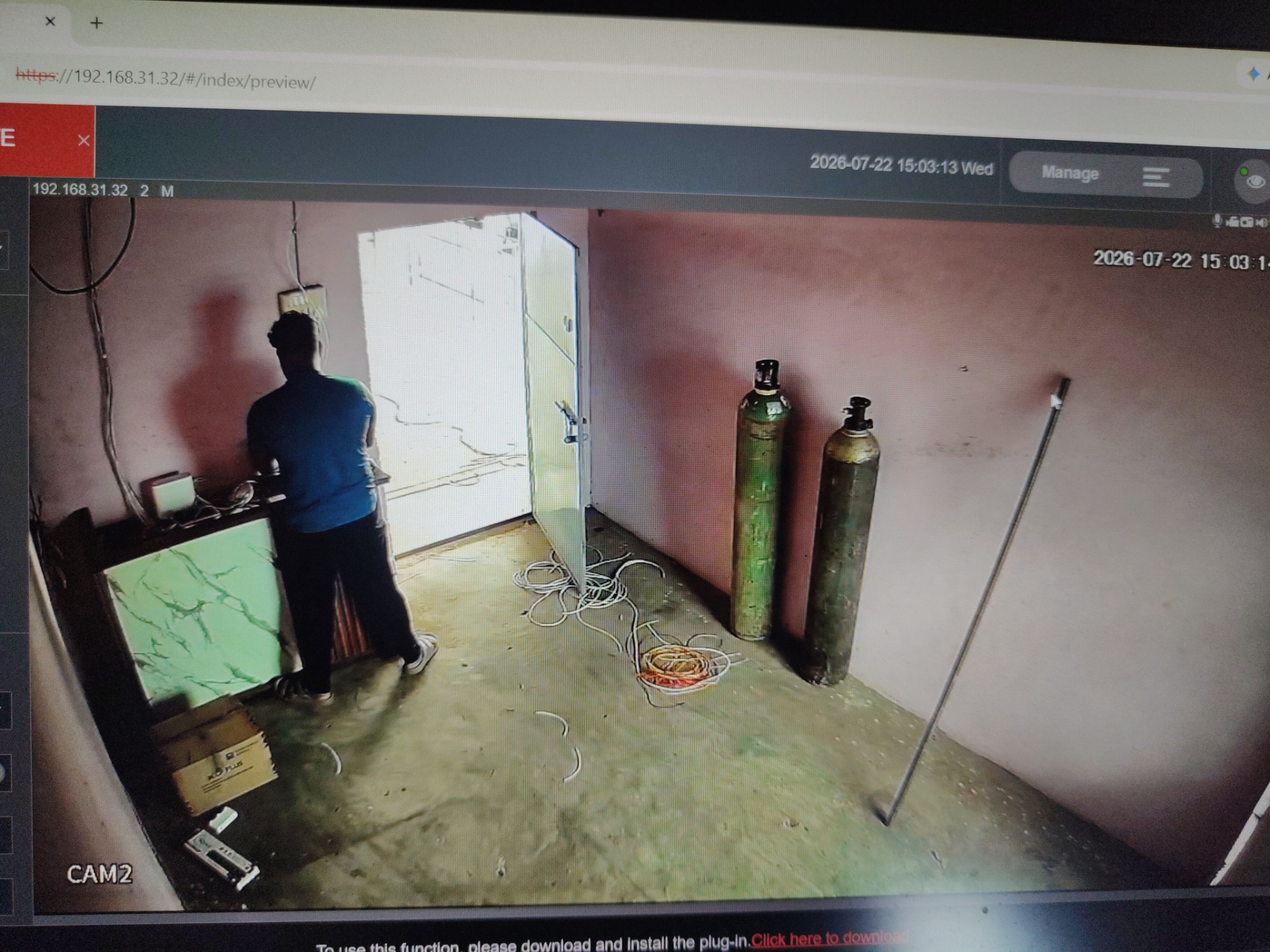 CCTV installation proof in Yapral Hyderabad by WeSet with CP Plus
