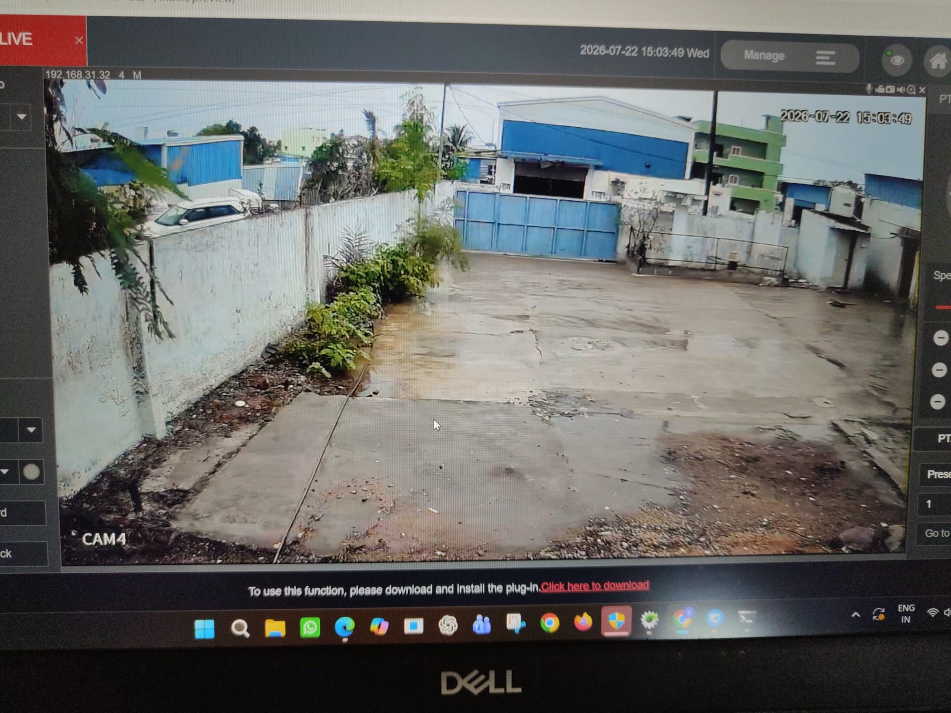 CCTV installation proof in Yapral Hyderabad by WeSet with CP Plus