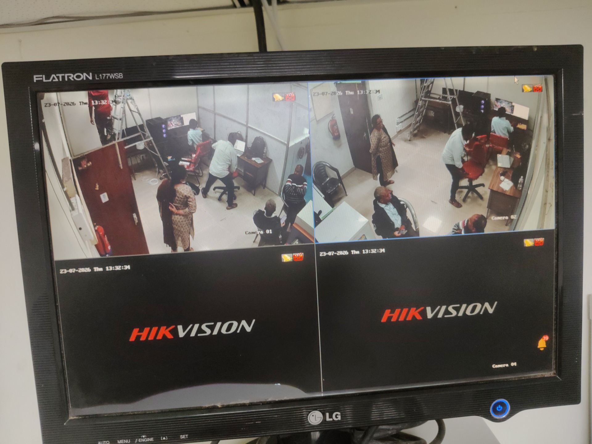 CCTV installation proof in Ramanathapur Hyderabad by WeSet with Hikvision