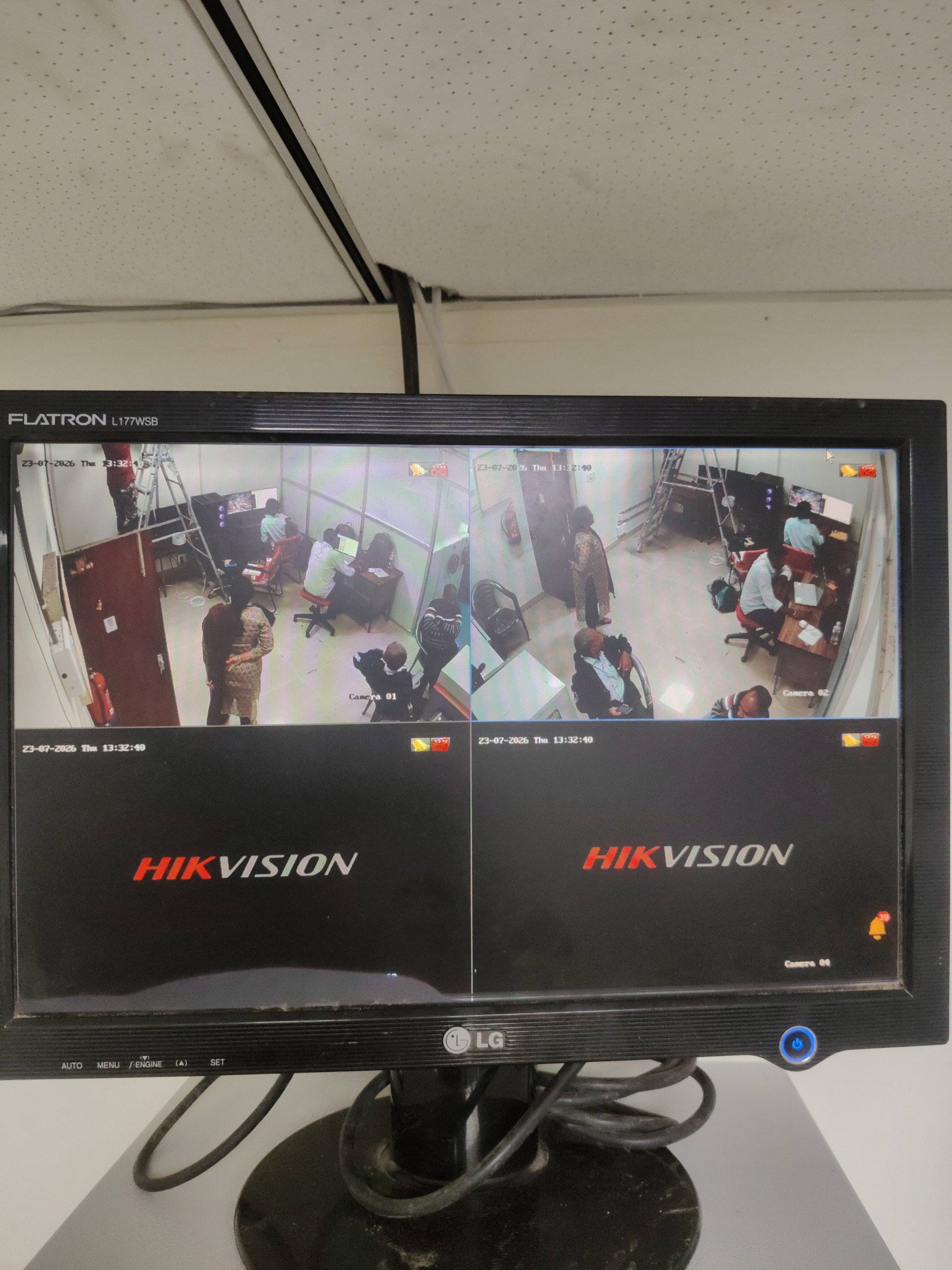 CCTV installation proof in Ramanathapur Hyderabad by WeSet with Hikvision