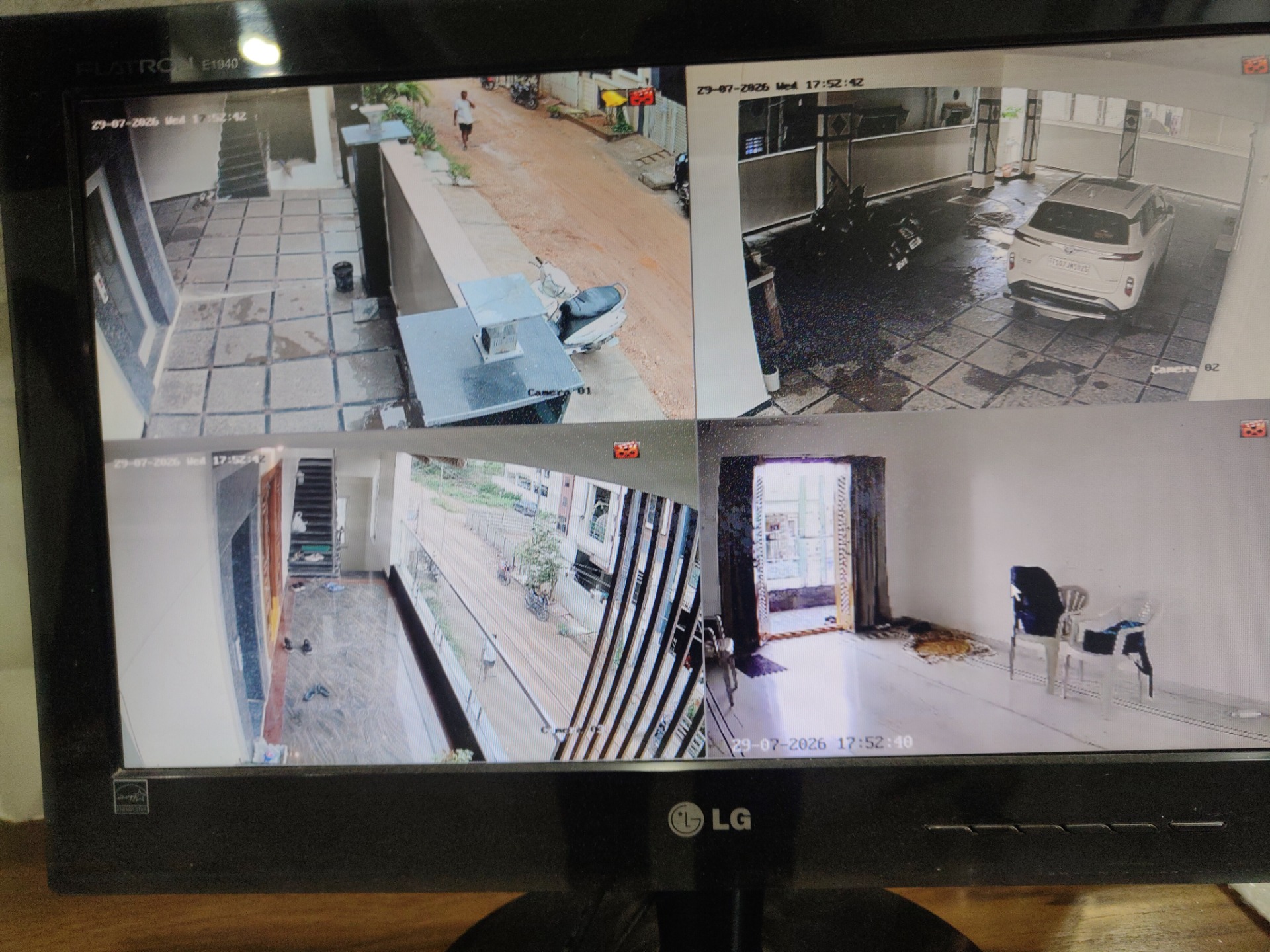 CCTV installation proof in Bn Reddy Hyderabad by WeSet