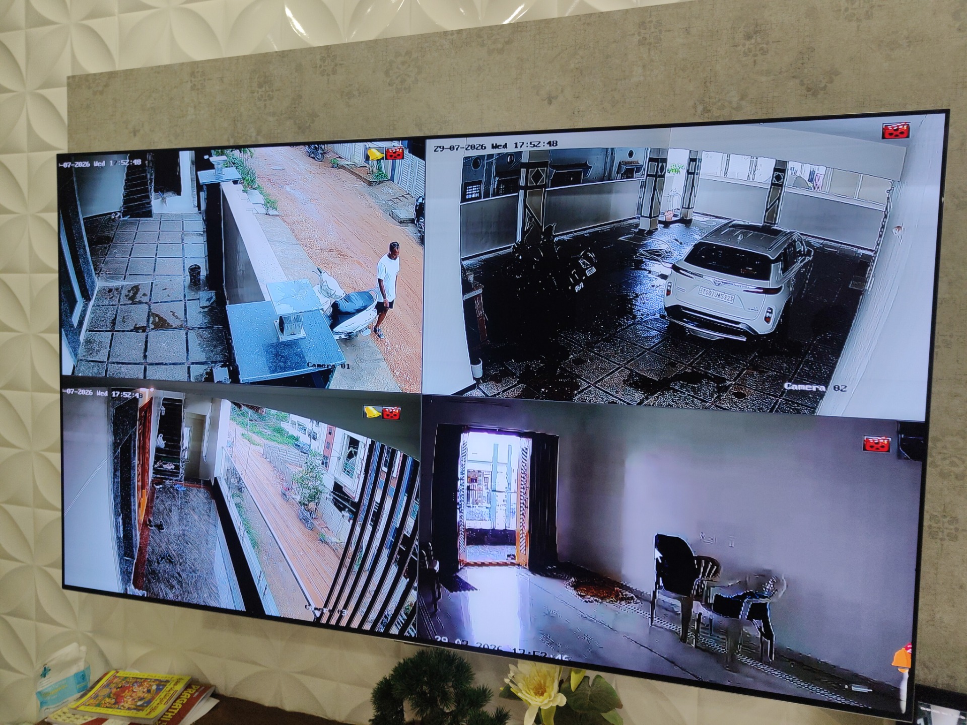 CCTV installation proof in Bn Reddy Hyderabad by WeSet