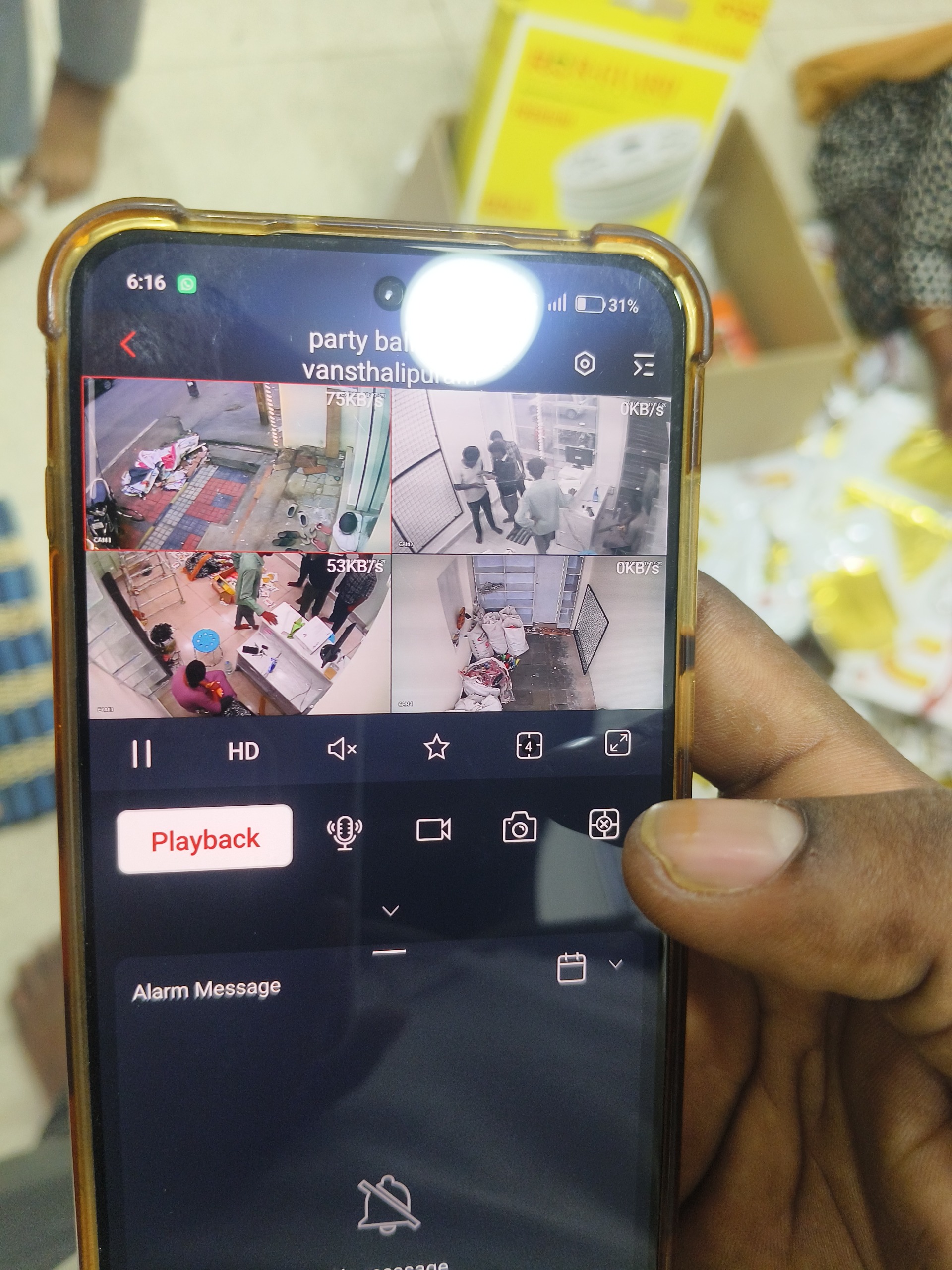 CCTV repair proof in Vanstilapuram Hyderabad by WeSet