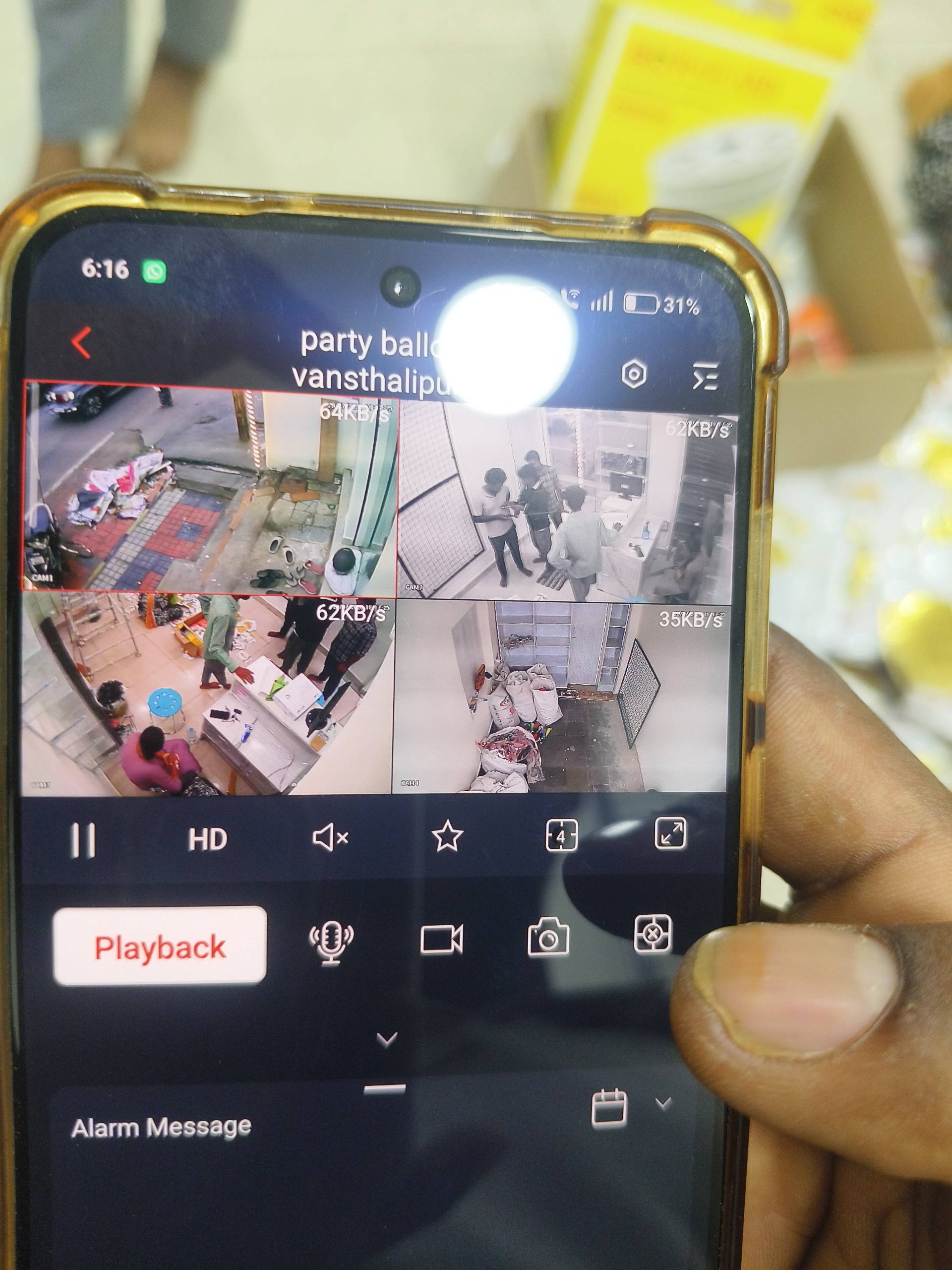 CCTV repair proof in Vanstilapuram Hyderabad by WeSet
