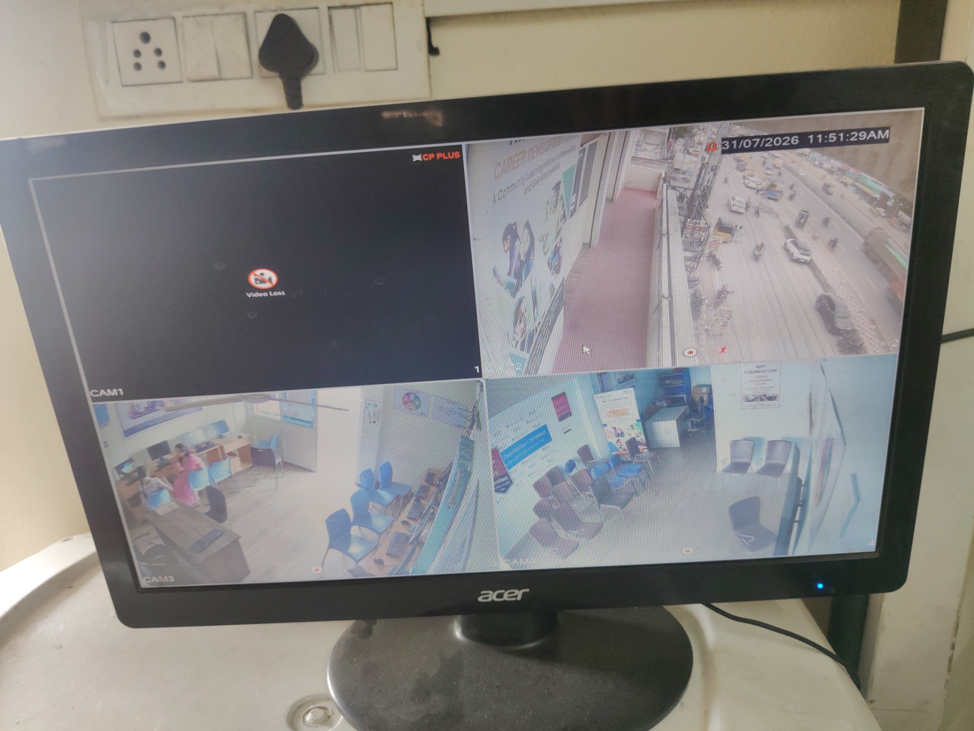 CCTV repair proof in Hayath Nagar Hyderabad by WeSet