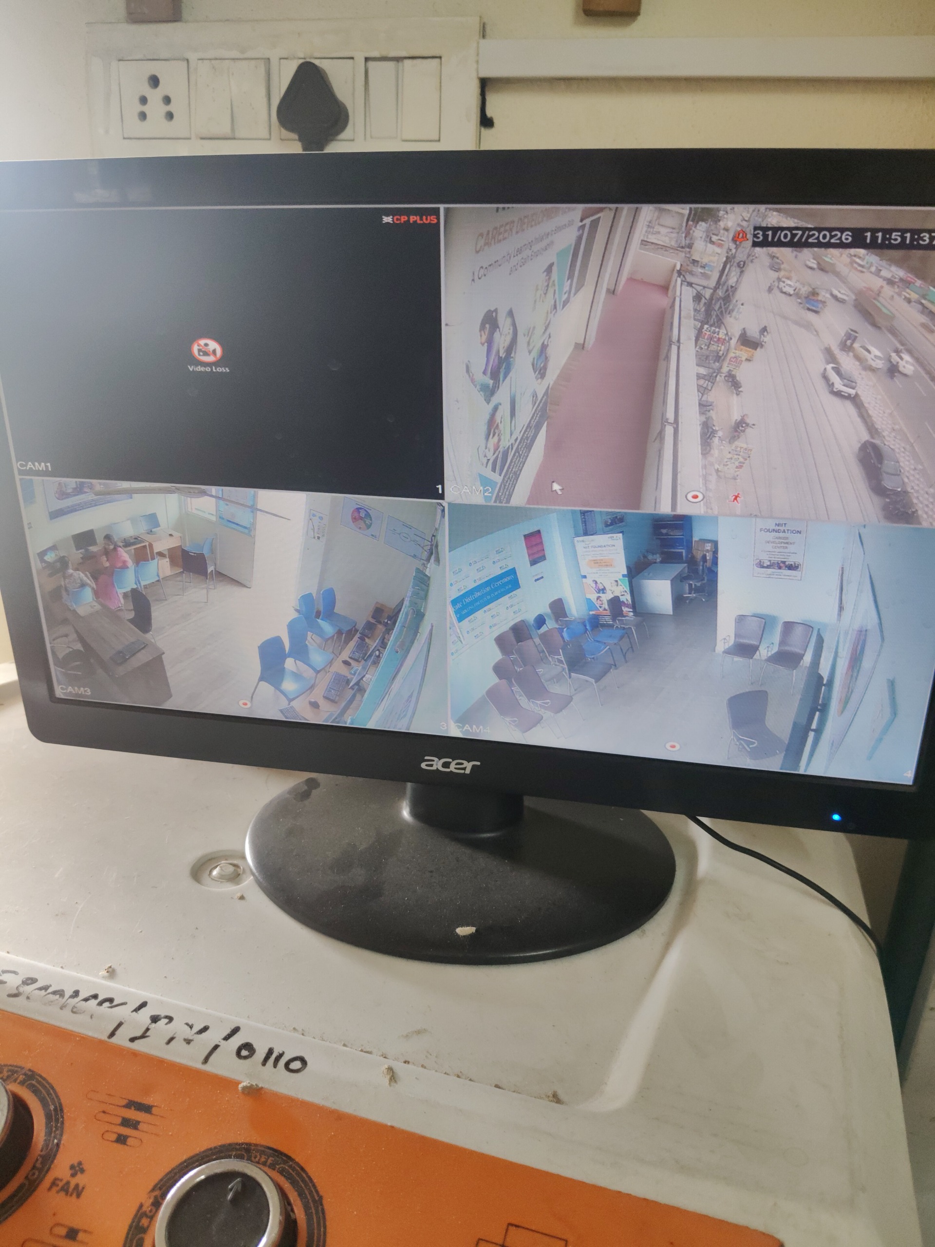 CCTV repair proof in Hayath Nagar Hyderabad by WeSet