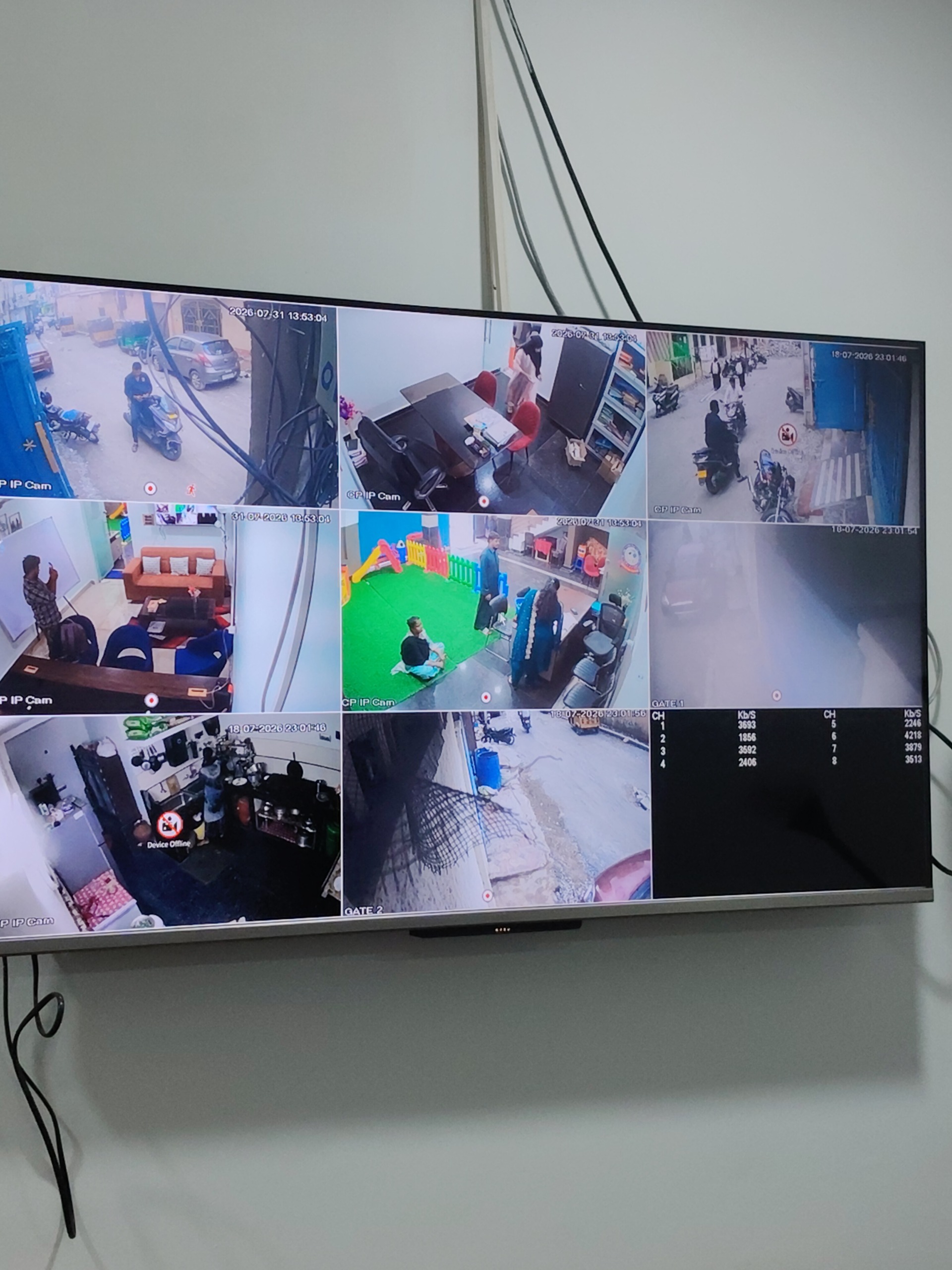 CCTV repair proof in Eid Bazaar Hyderabad by WeSet