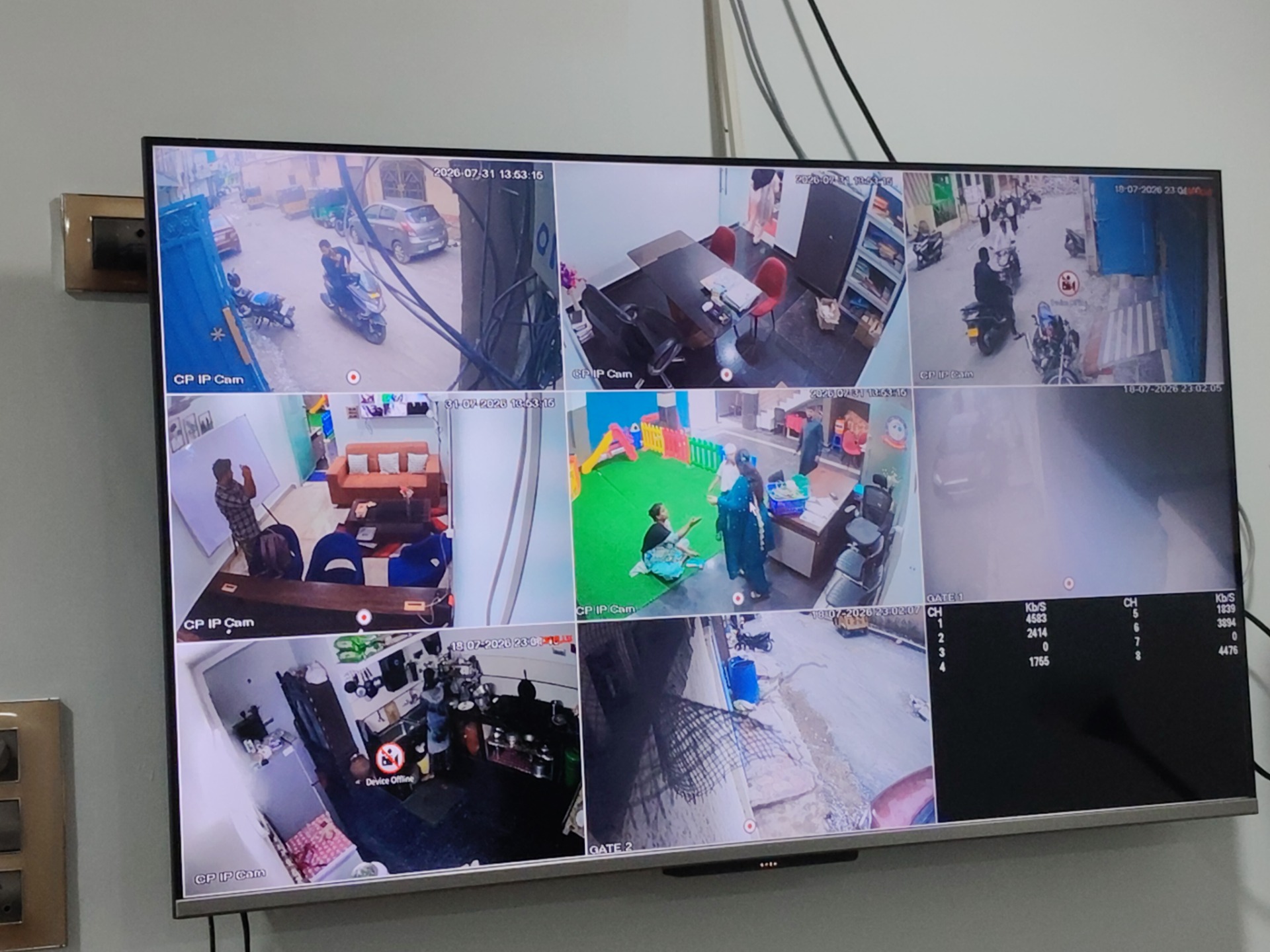 CCTV repair proof in Eid Bazaar Hyderabad by WeSet