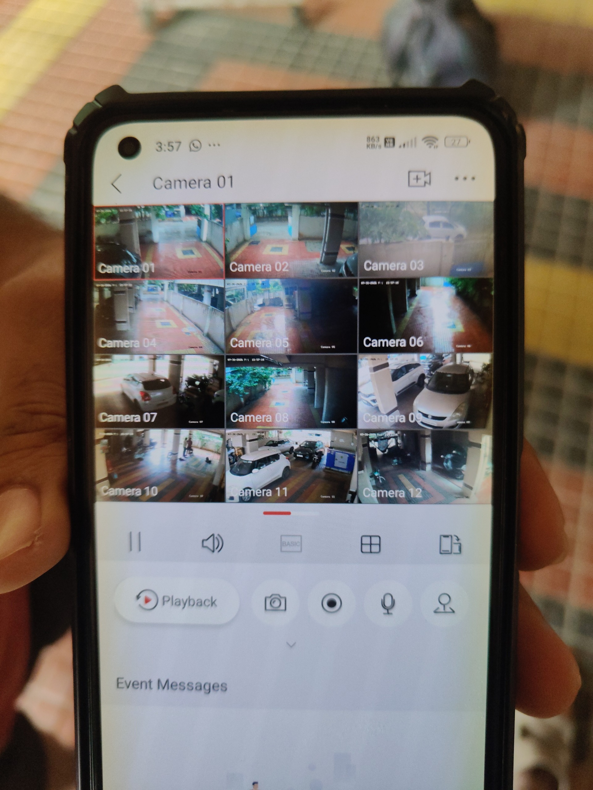 CCTV repair proof in Pragathi Nagar Hyderabad by WeSet