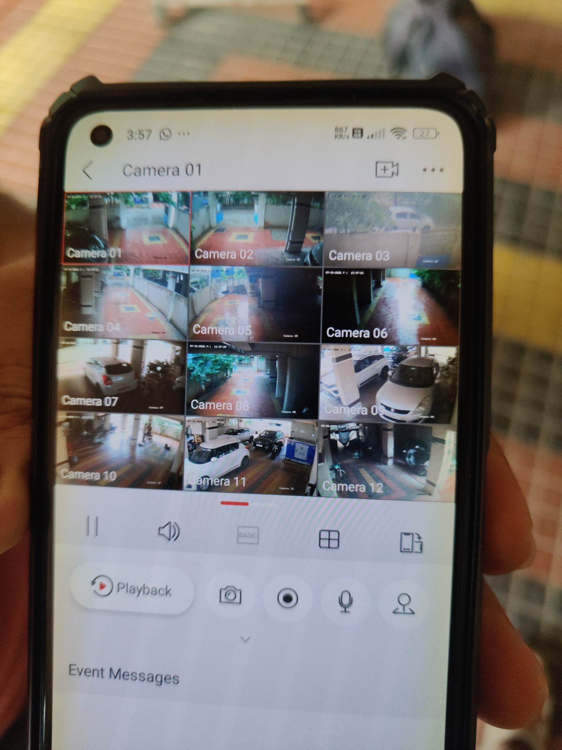 CCTV repair proof in Pragathi Nagar Hyderabad by WeSet