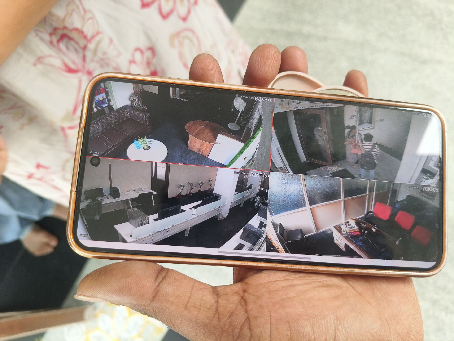 CCTV repair proof in Hubsiguda Hyderabad by WeSet