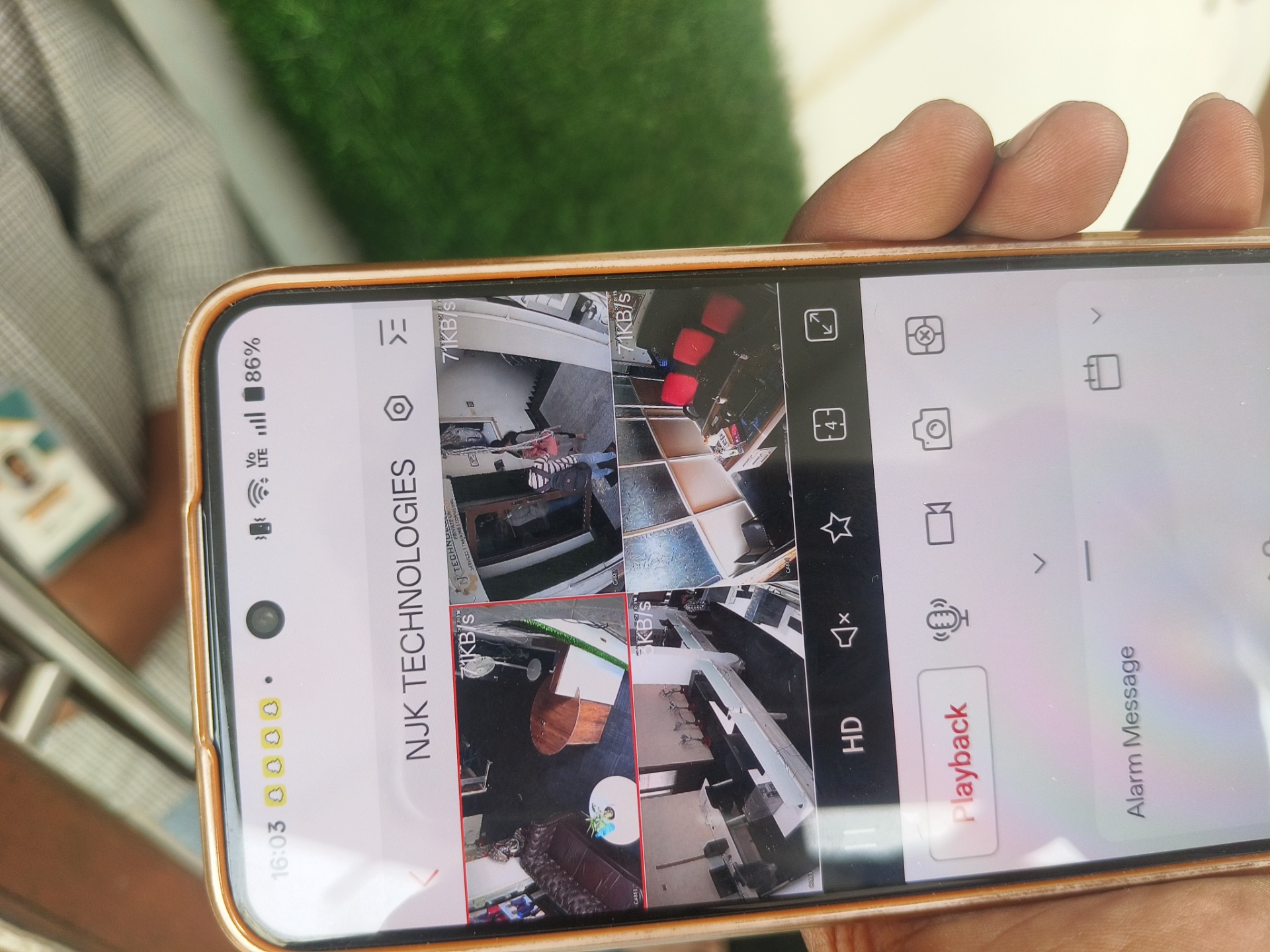 CCTV repair proof in Hubsiguda Hyderabad by WeSet