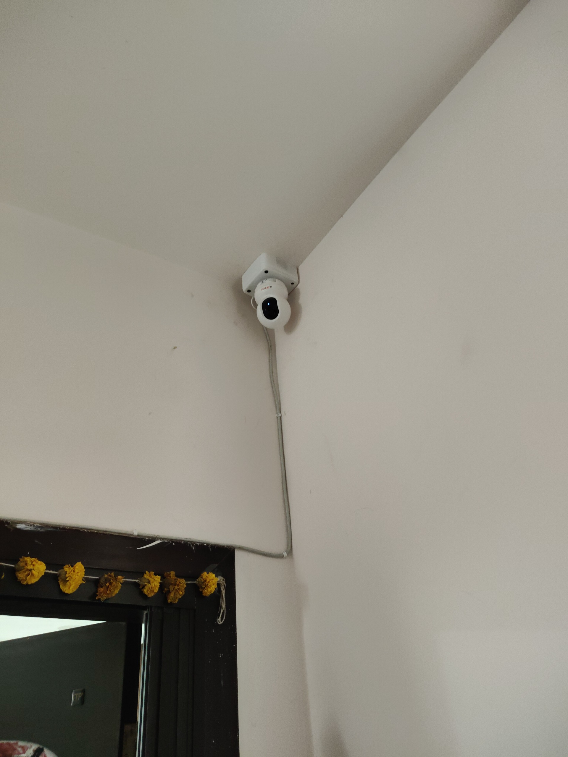 wireless/WiFi CCTV camera installation proof in Kondapur Hyderabad by WeSet with CP Plus