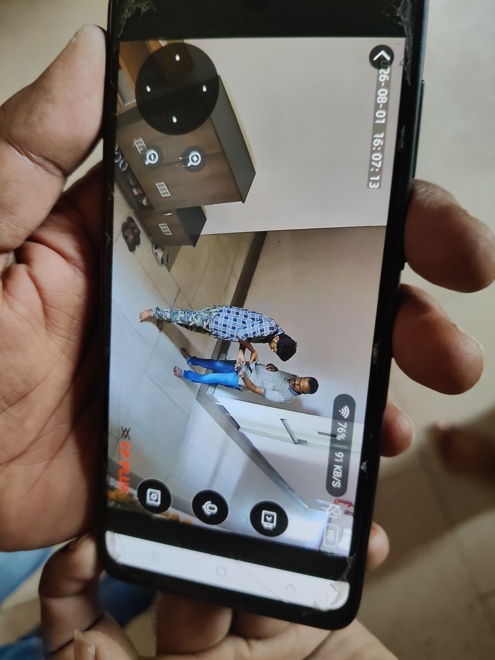 wireless/WiFi CCTV camera installation proof in Kondapur Hyderabad by WeSet with CP Plus