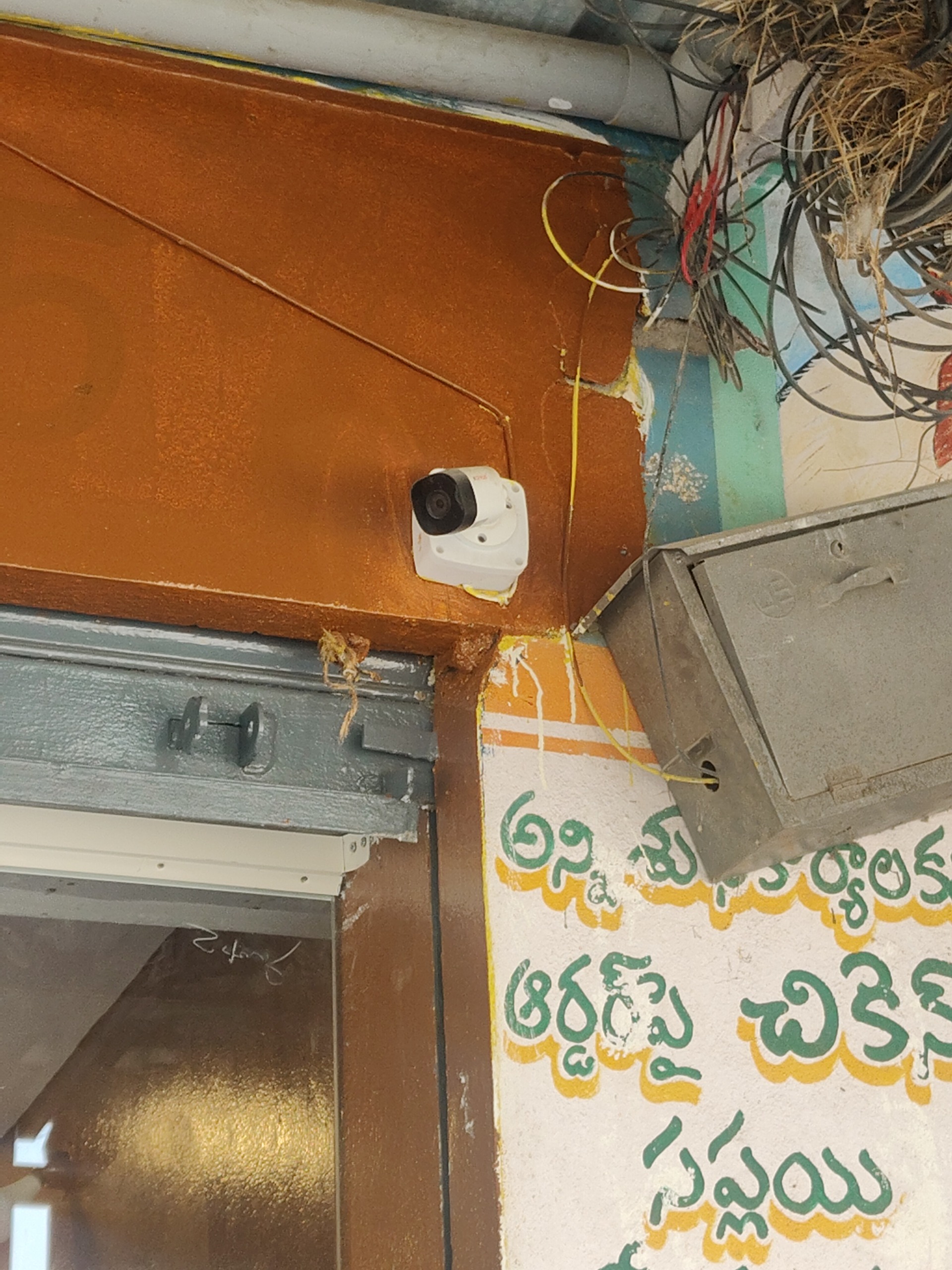 CCTV installation proof in Turkayamjal Hyderabad by WeSet