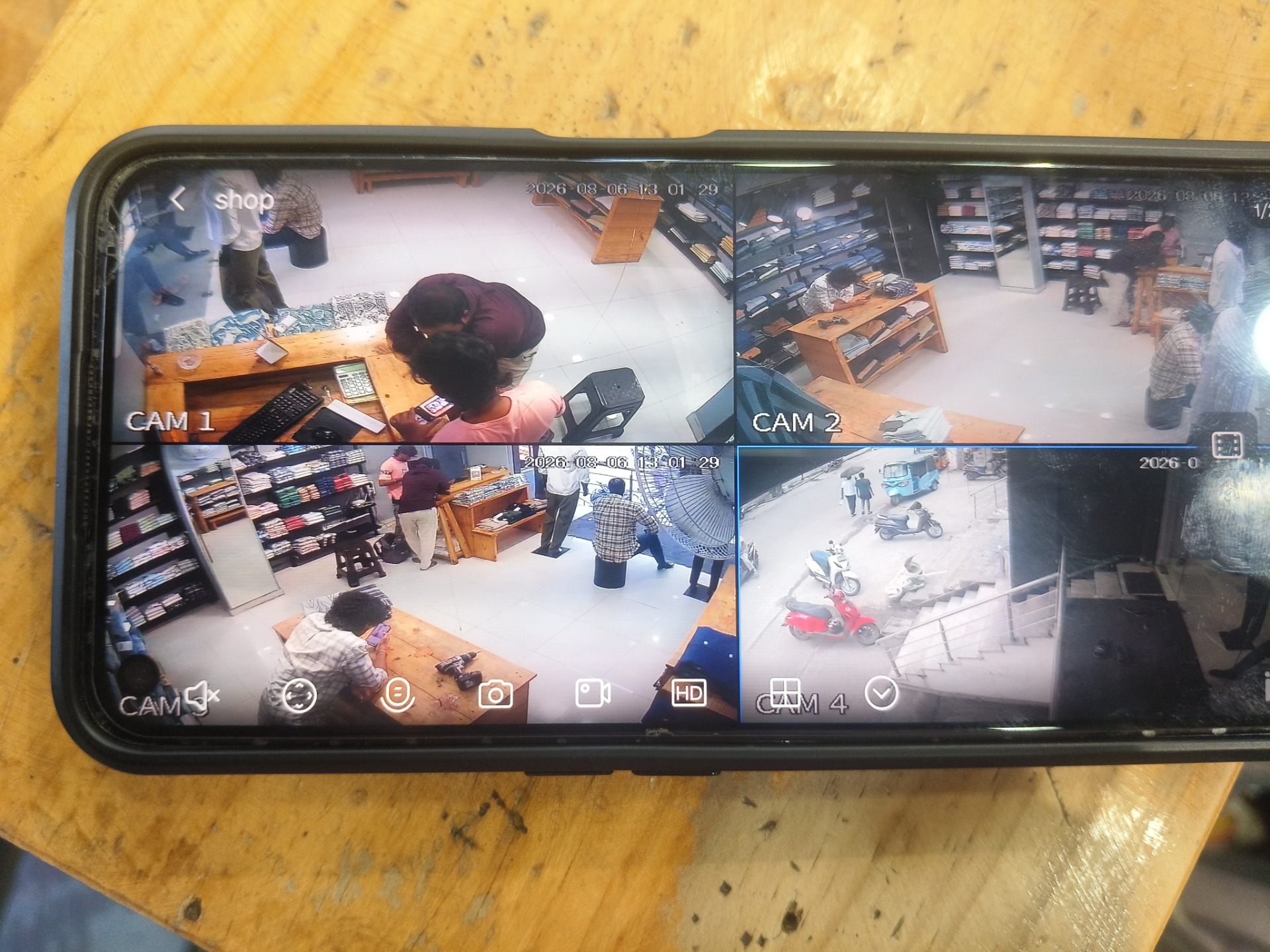 CCTV repair proof in Telephone Colony Hyderabad by WeSet
