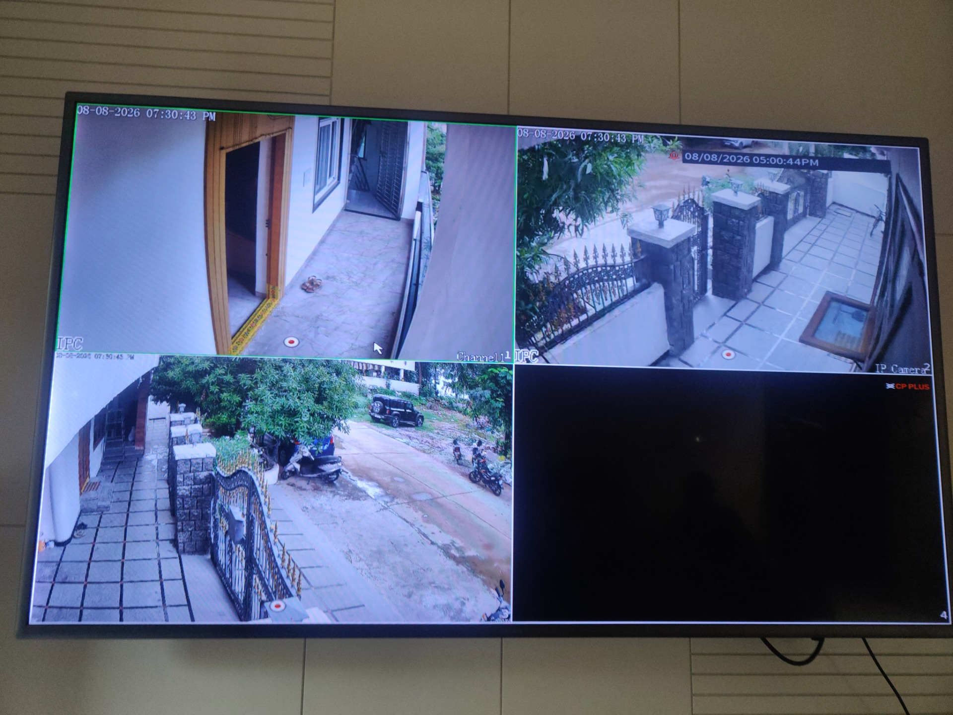 CCTV installation proof in Bn Reddy Hyderabad by WeSet