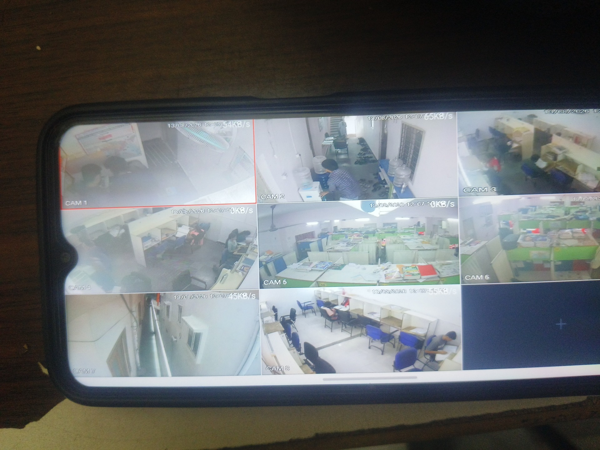 CCTV installation proof in Dsnr Hyderabad by WeSet