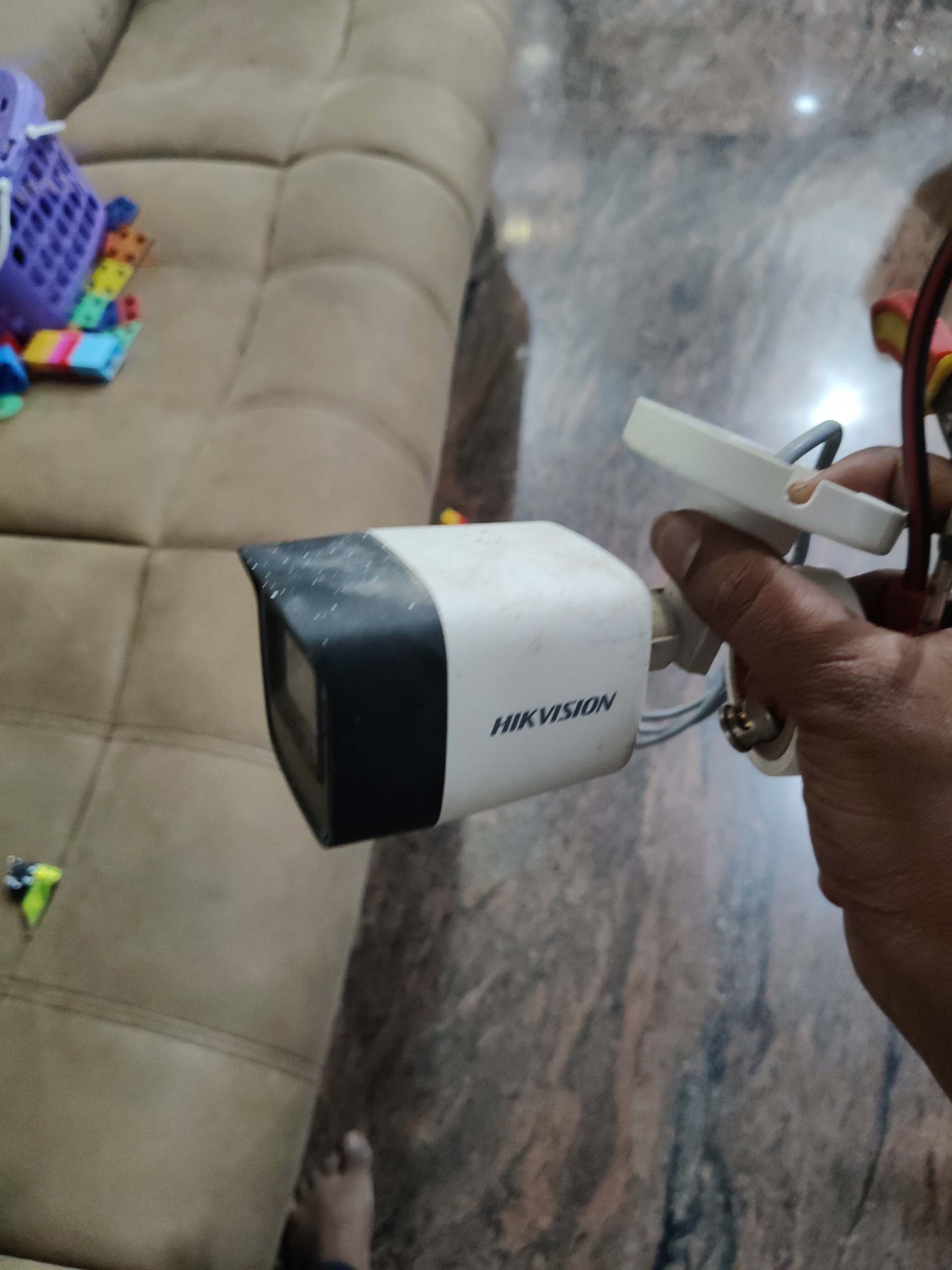 CCTV installation proof in Injapur Hyderabad by WeSet with CP Plus