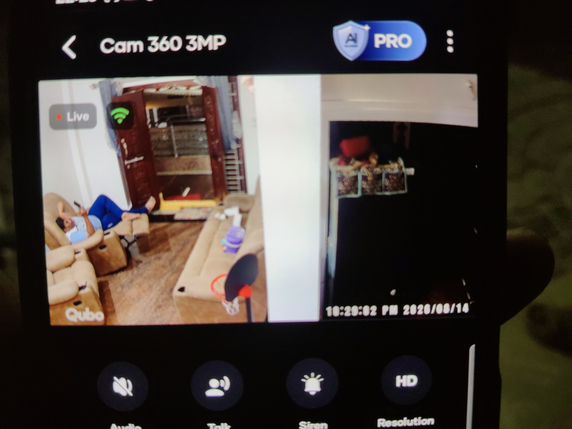 CCTV installation proof in Injapur Hyderabad by WeSet with CP Plus