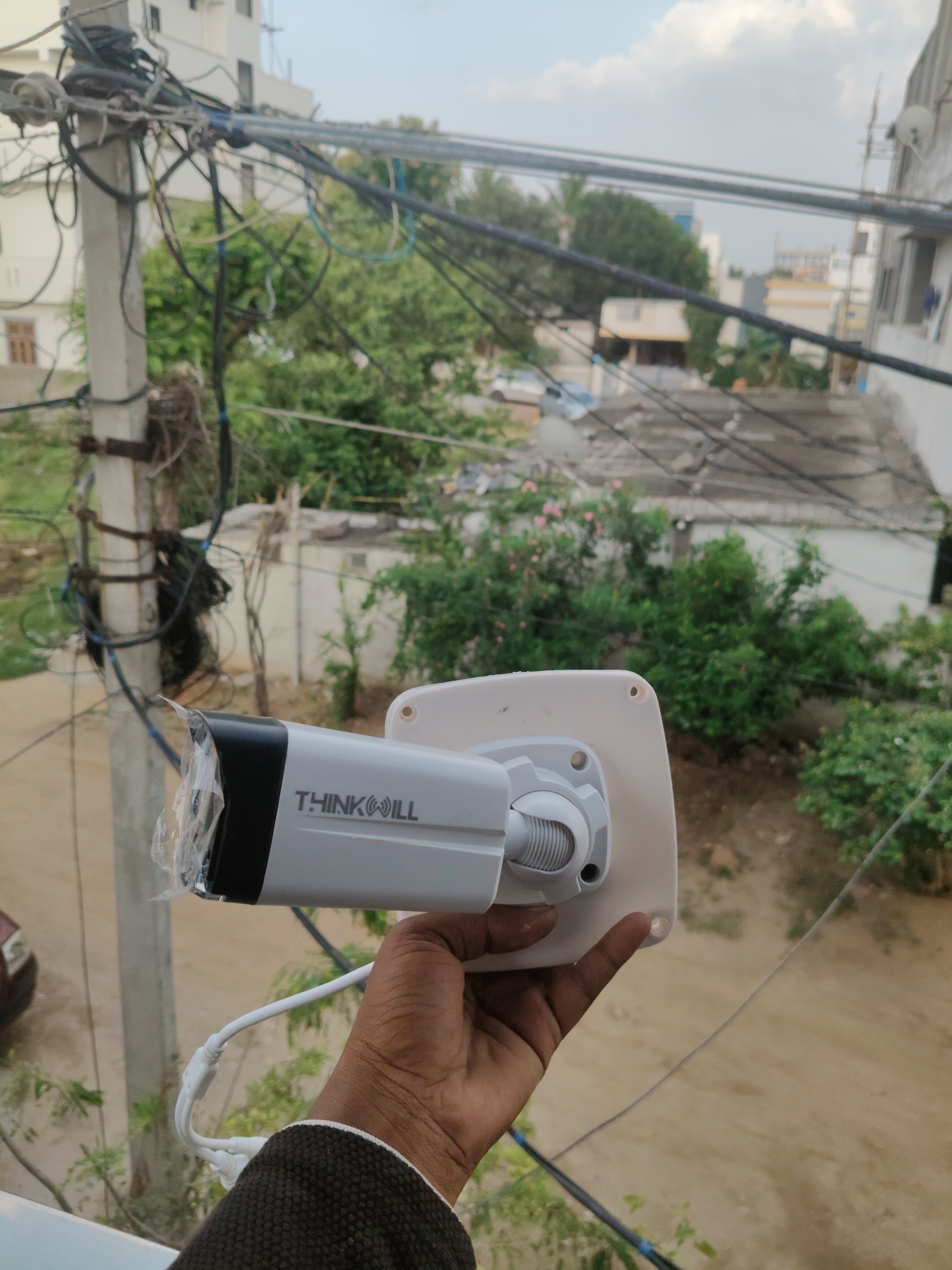CCTV installation proof in Gurramguda Hyderabad by WeSet with CP Plus