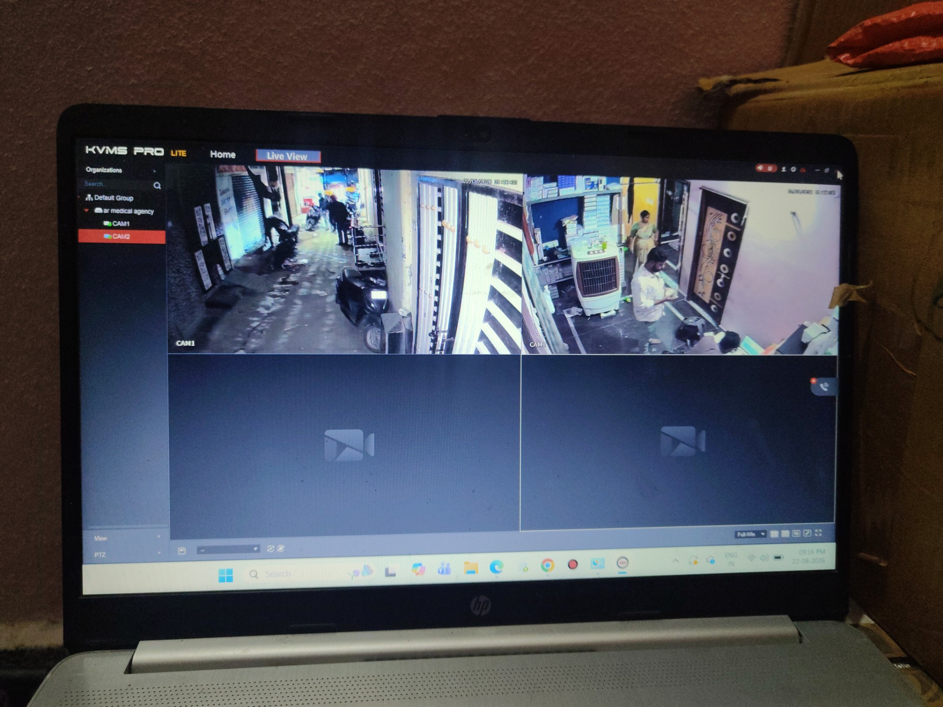 CCTV installation proof in Amberpet Hyderabad by WeSet
