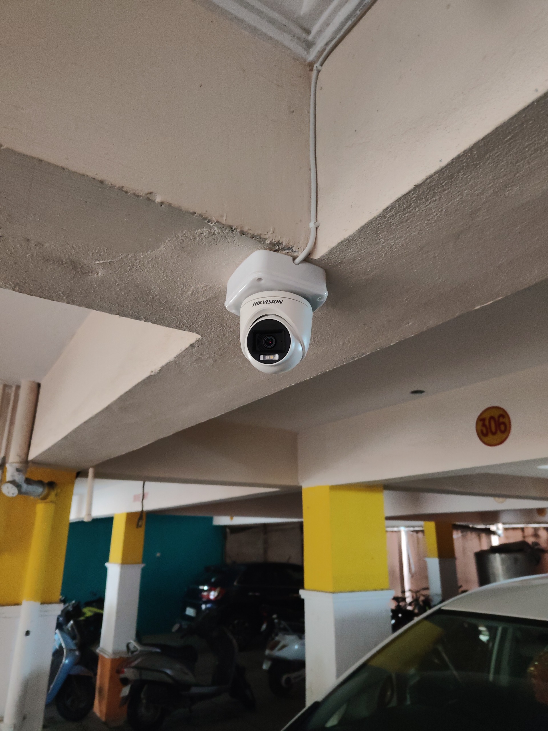 CCTV installation proof in Suchitra Hyderabad by WeSet