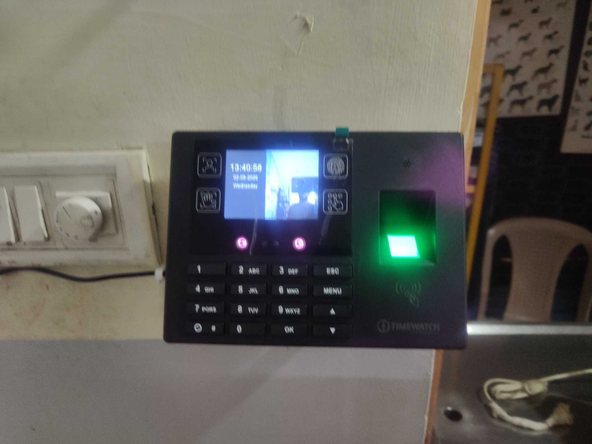 Biometric installation proof in Panjagutta Hyderabad by WeSet