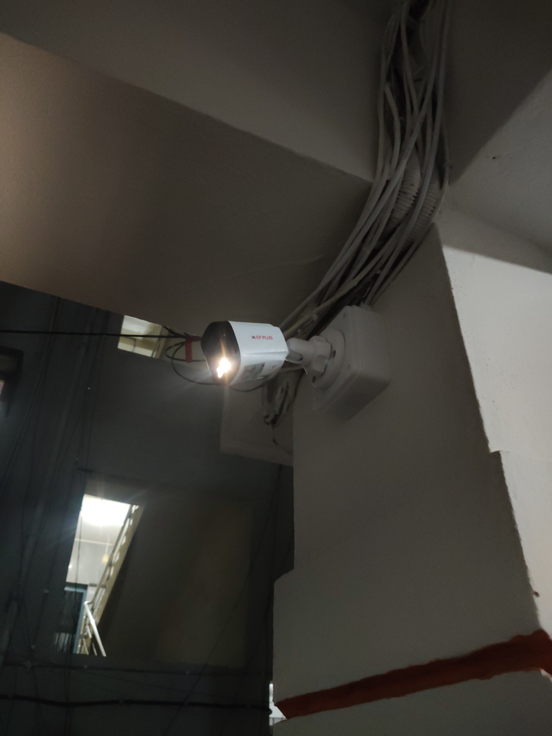 CCTV installation proof in Sahara Estate Hyderabad by WeSet with CP Plus