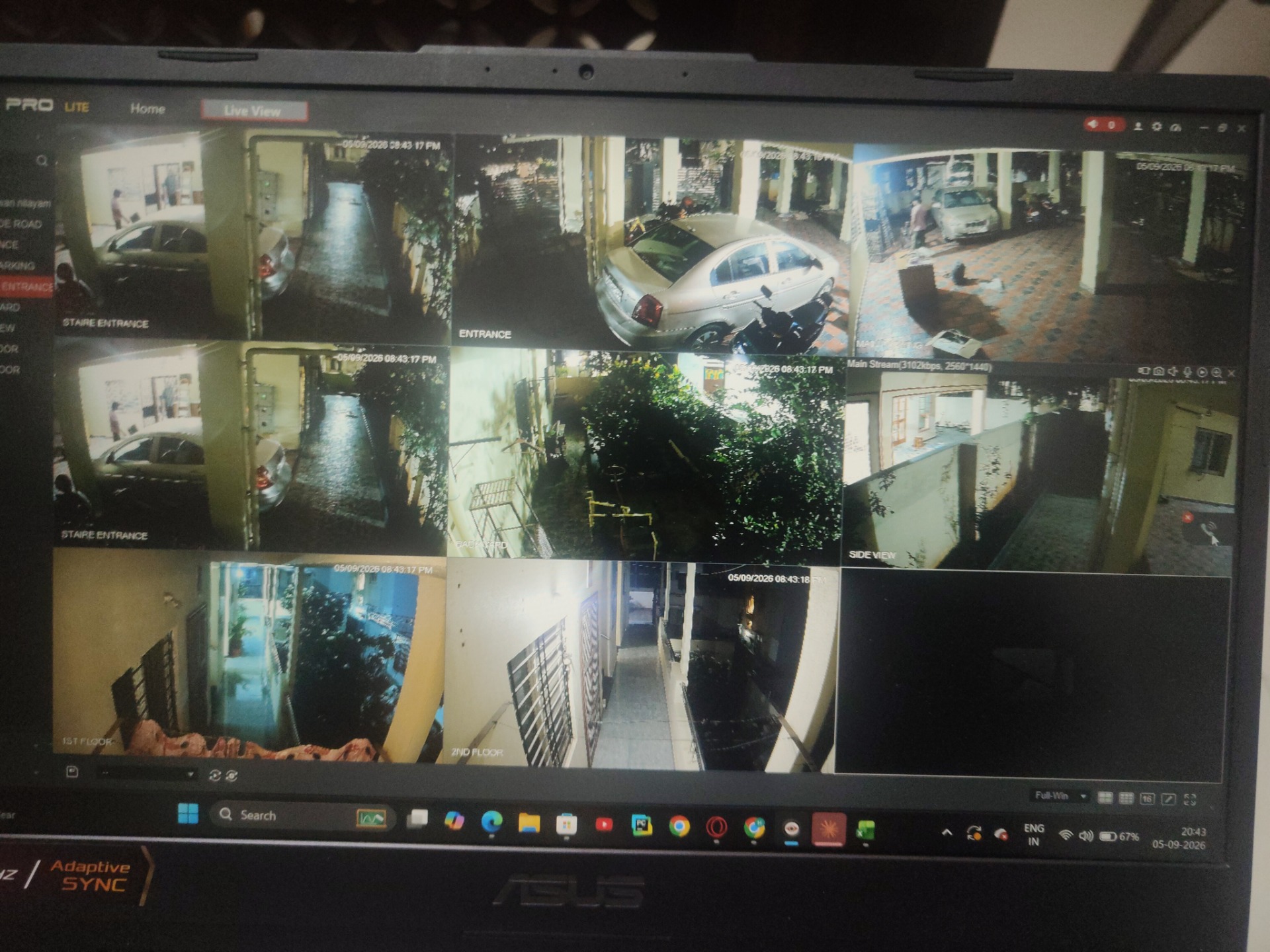 wireless/WiFi CCTV camera installation proof in Bowenpally Hyderabad by WeSet with CP Plus