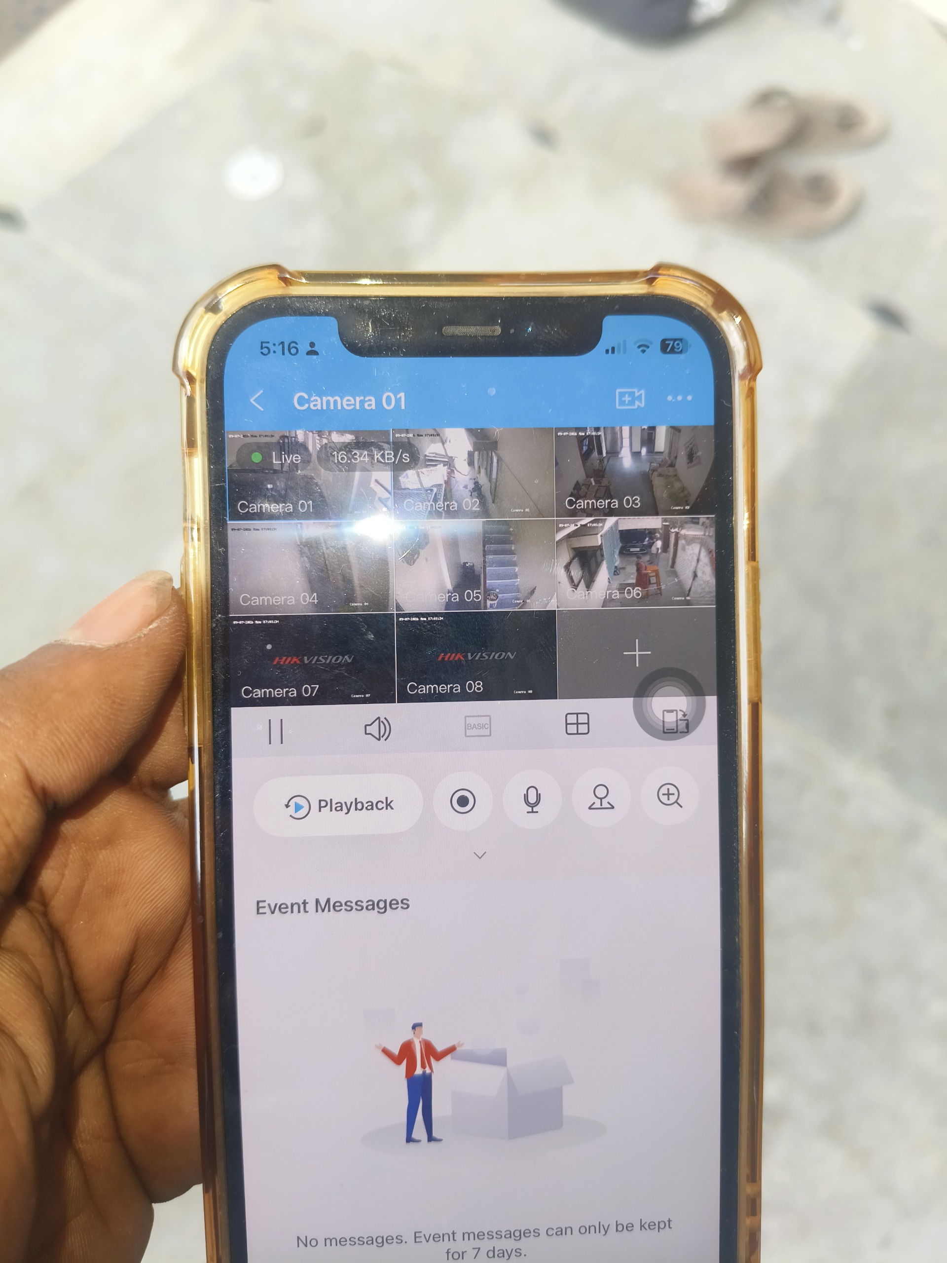 CCTV repair proof in Ramanathapur Hyderabad by WeSet
